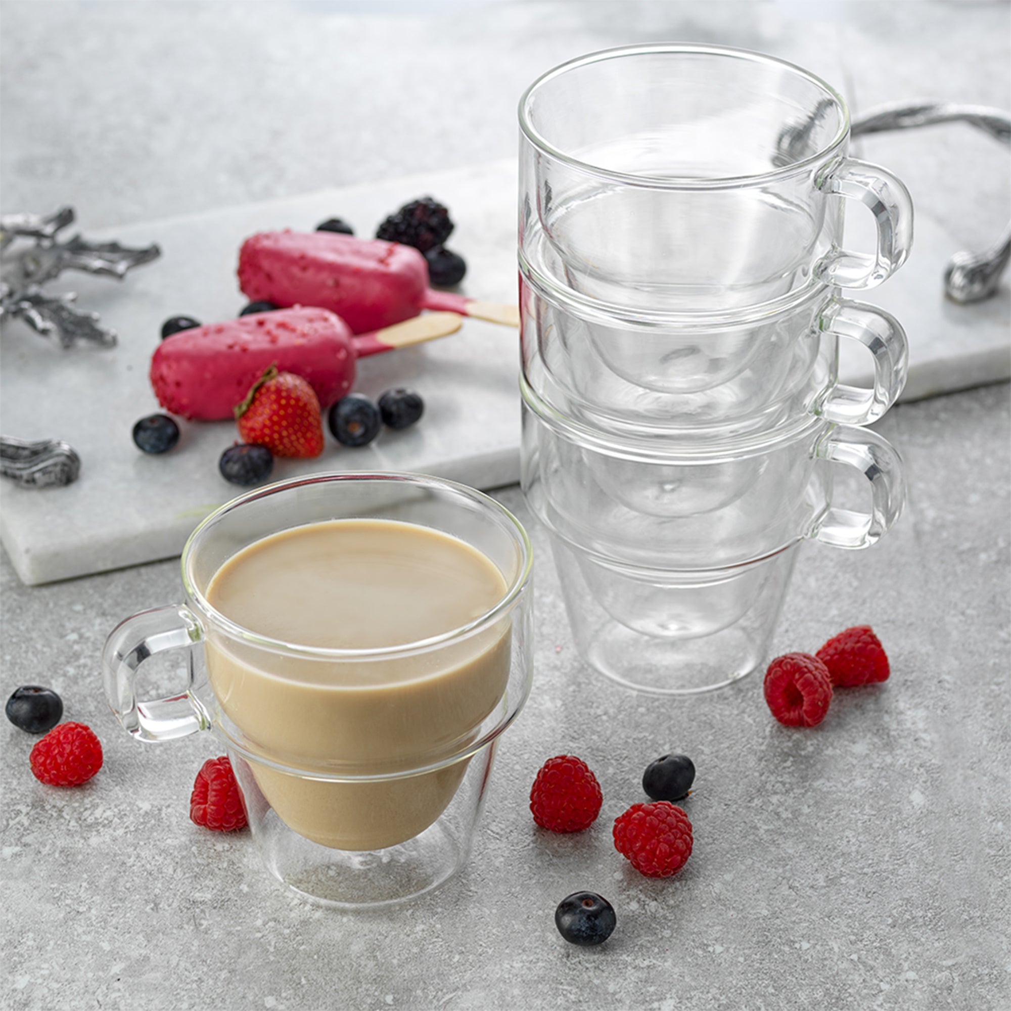 joyjolt-stoiva-double-wall-insulated-stackable-coffee-glasses-set-of-4-11-5-oz image 2
