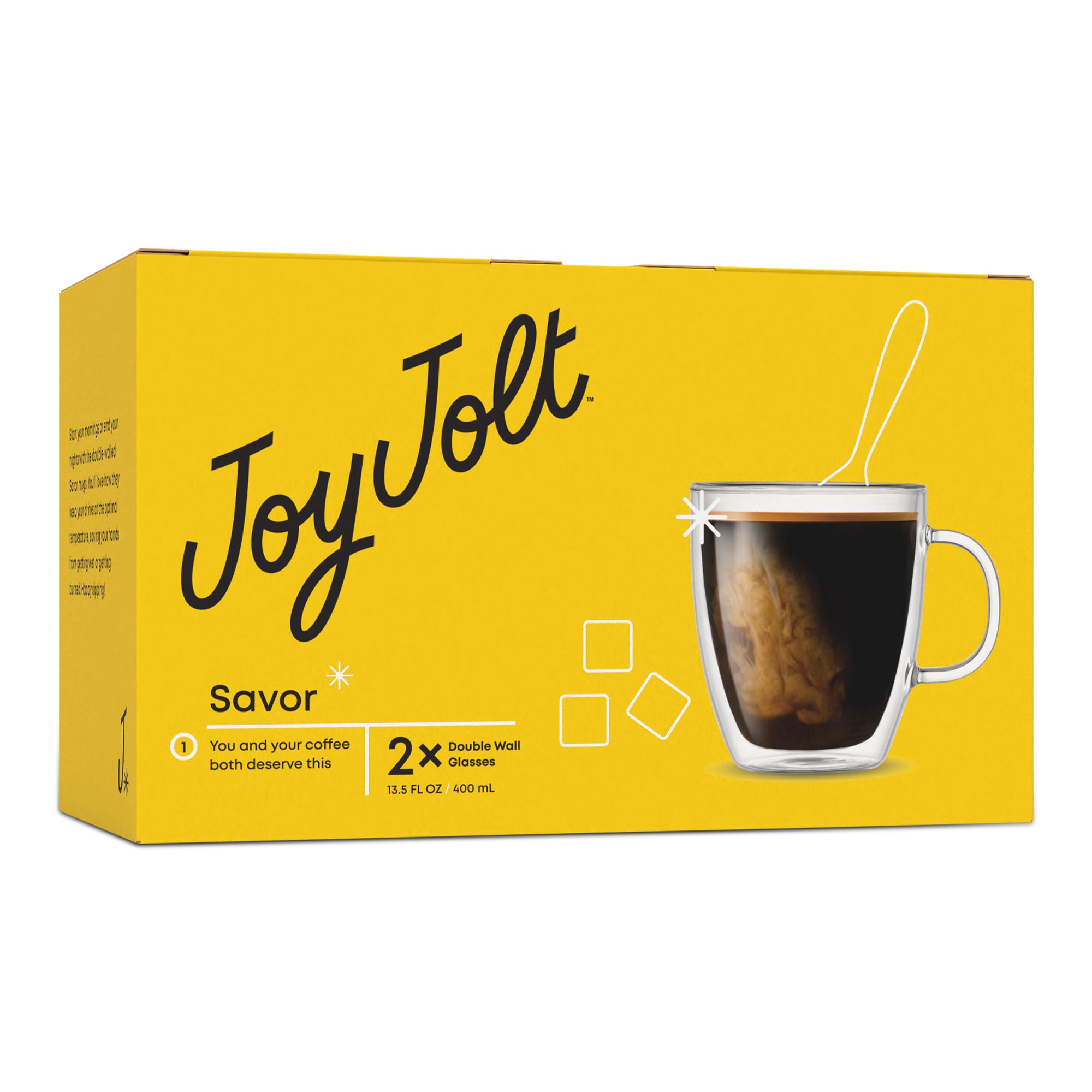 joyjolt-savor-double-wall-glass-coffee-mugs-13-5-oz-set-of-2 image 8