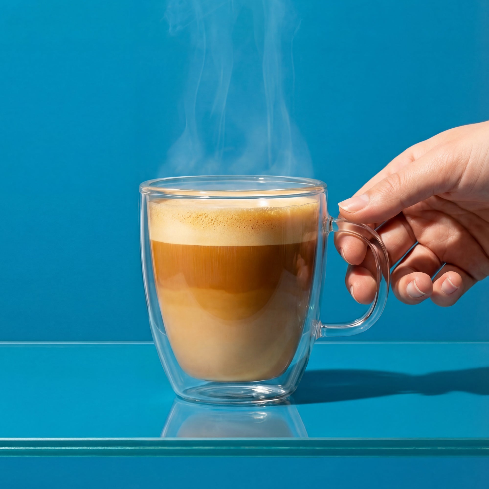 joyjolt-savor-double-wall-glass-coffee-mugs-13-5-oz-set-of-2 image 2