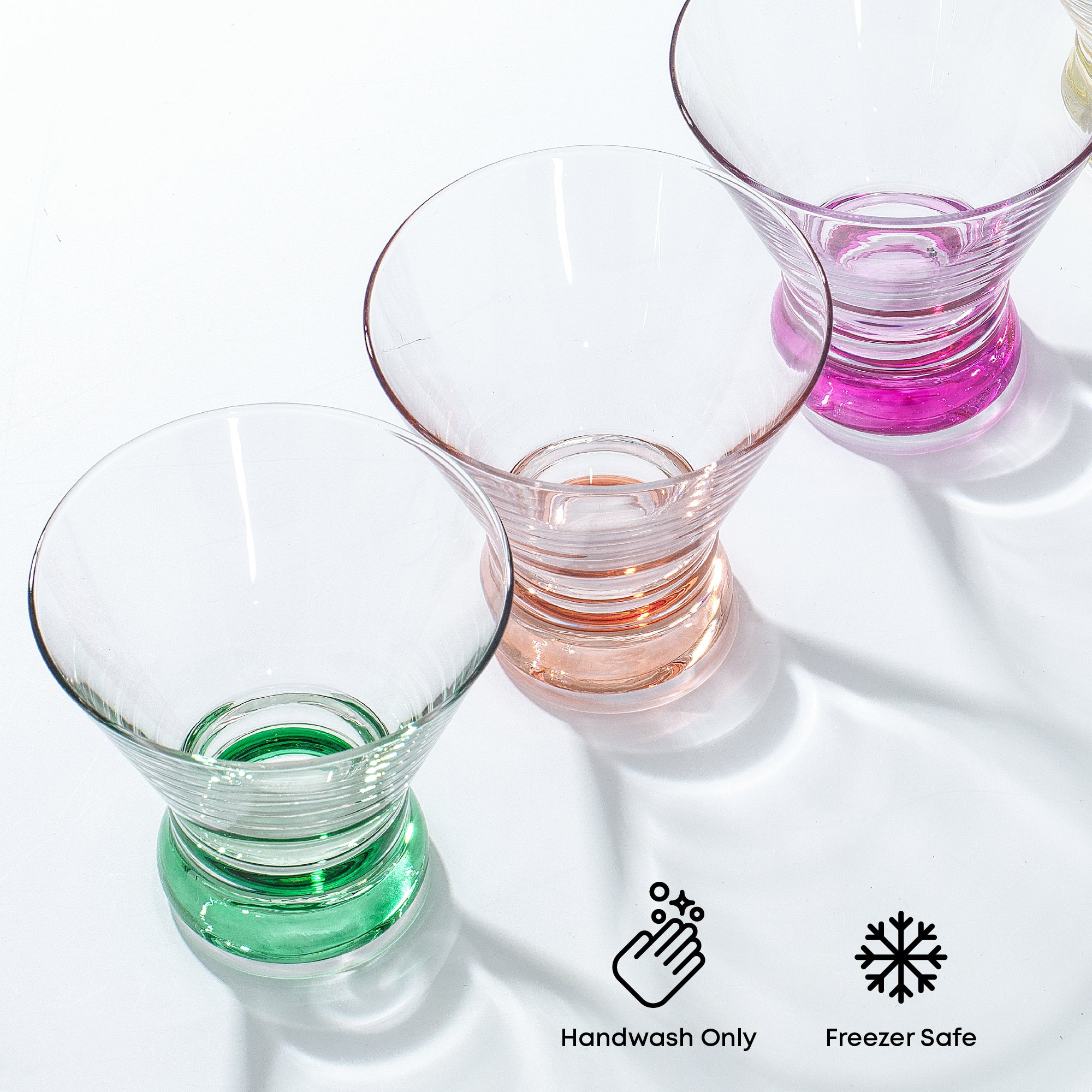 joyjolt-hue-colored-stemless-martini-glasses-7-5-oz-set-of-6 image 5