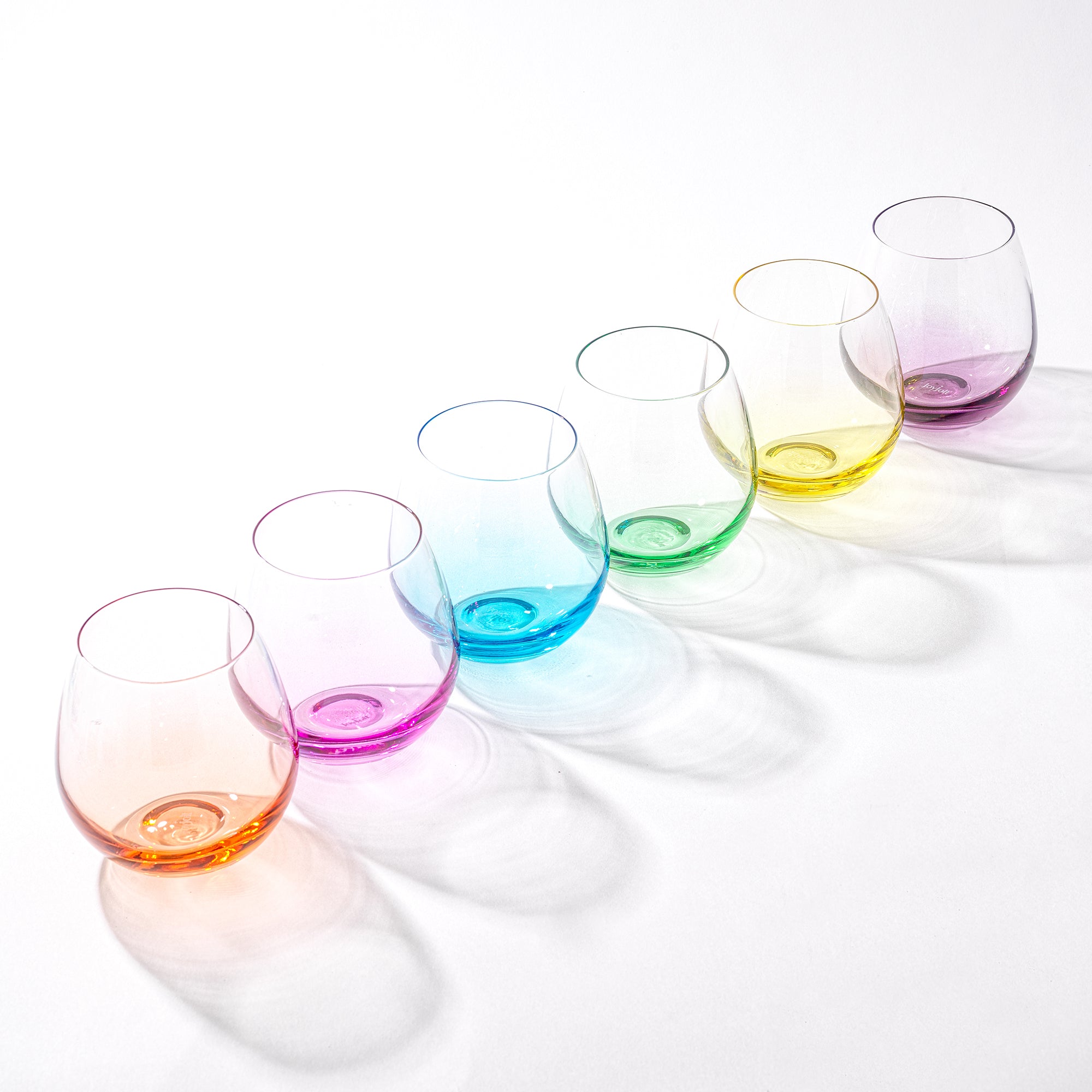 joyjolt-hue-colored-stemless-wine-glasses-set-of-6-15-oz image 3