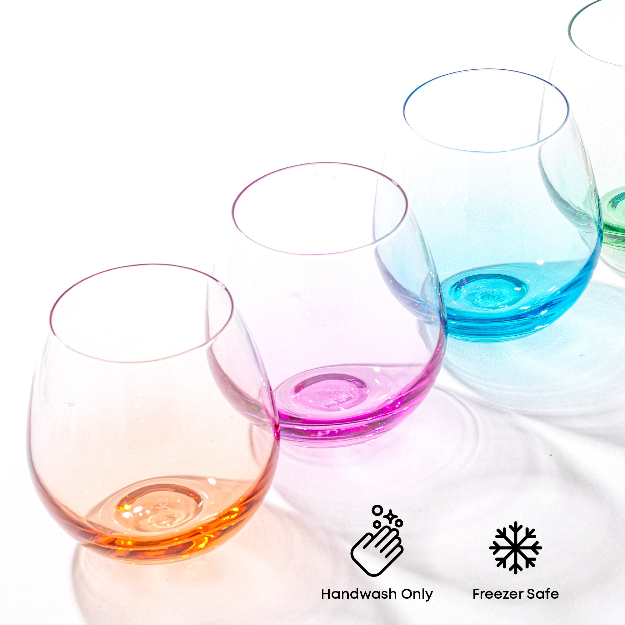 joyjolt-hue-colored-stemless-wine-glasses-set-of-6-15-oz image 5
