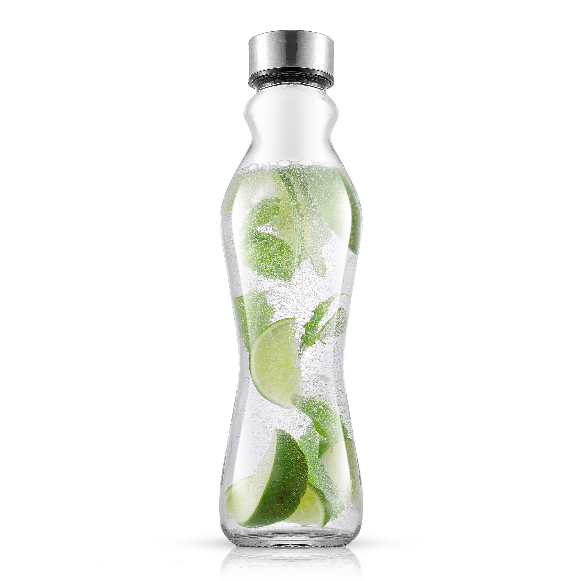 joyjolt-spring-glass-water-bottles-with-stainless-steel-cap-set-of-6-20-oz image 4