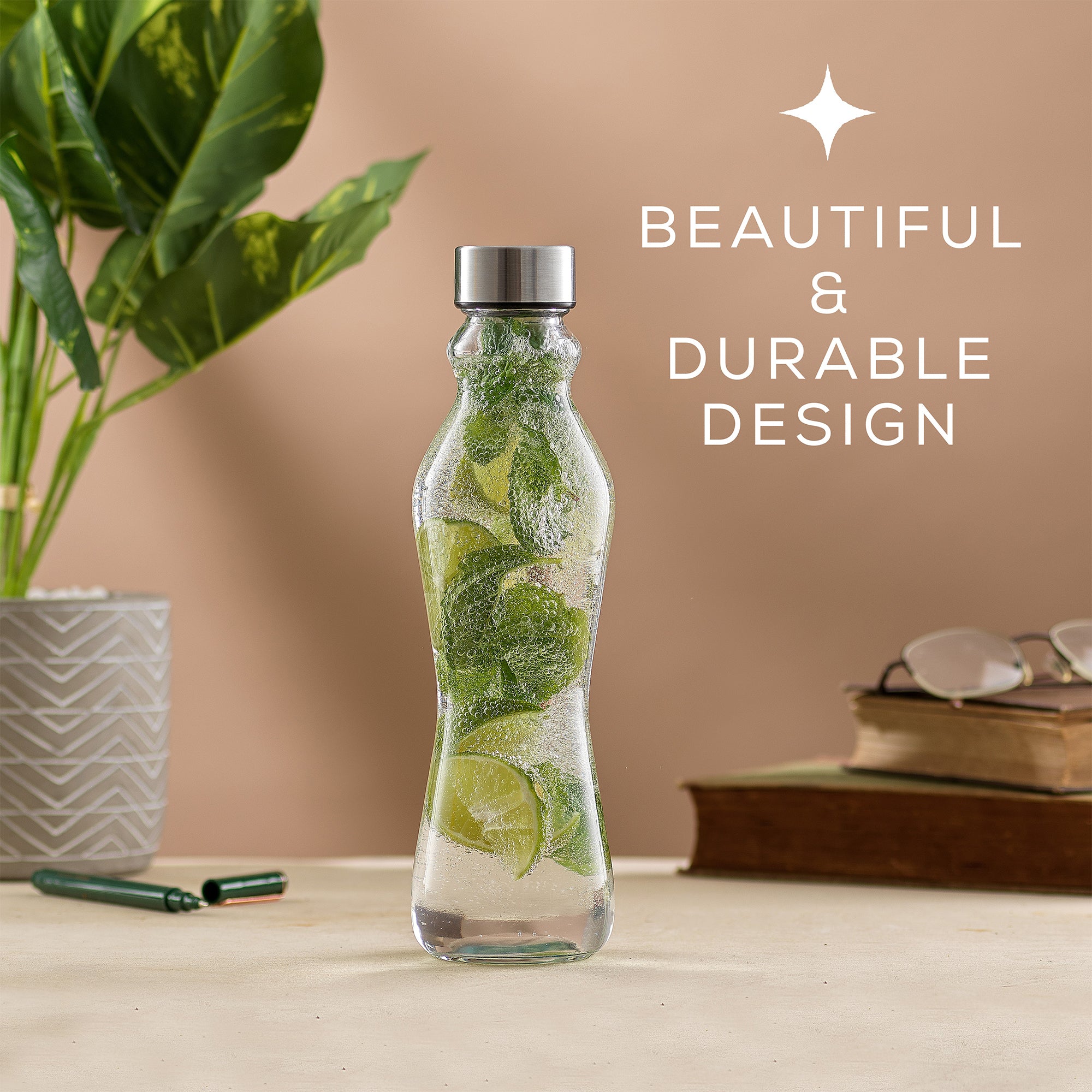 joyjolt-spring-glass-water-bottles-with-stainless-steel-cap-set-of-6-20-oz image 5