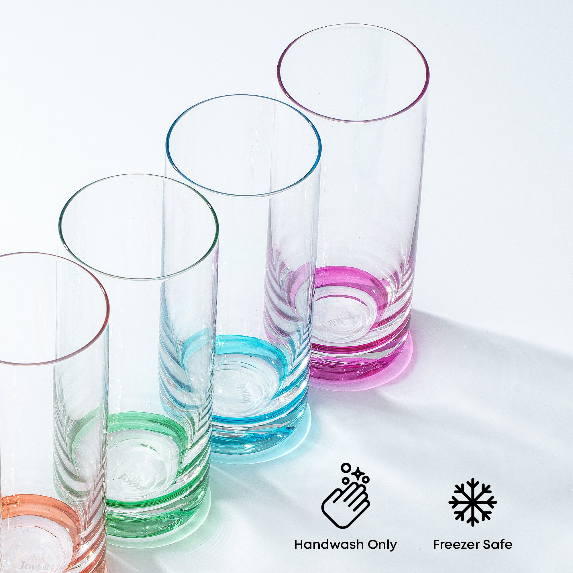 joyjolt-hue-colorful-highball-drinking-glasses-set-of-6-13-oz-lead-free-glass-di image 5
