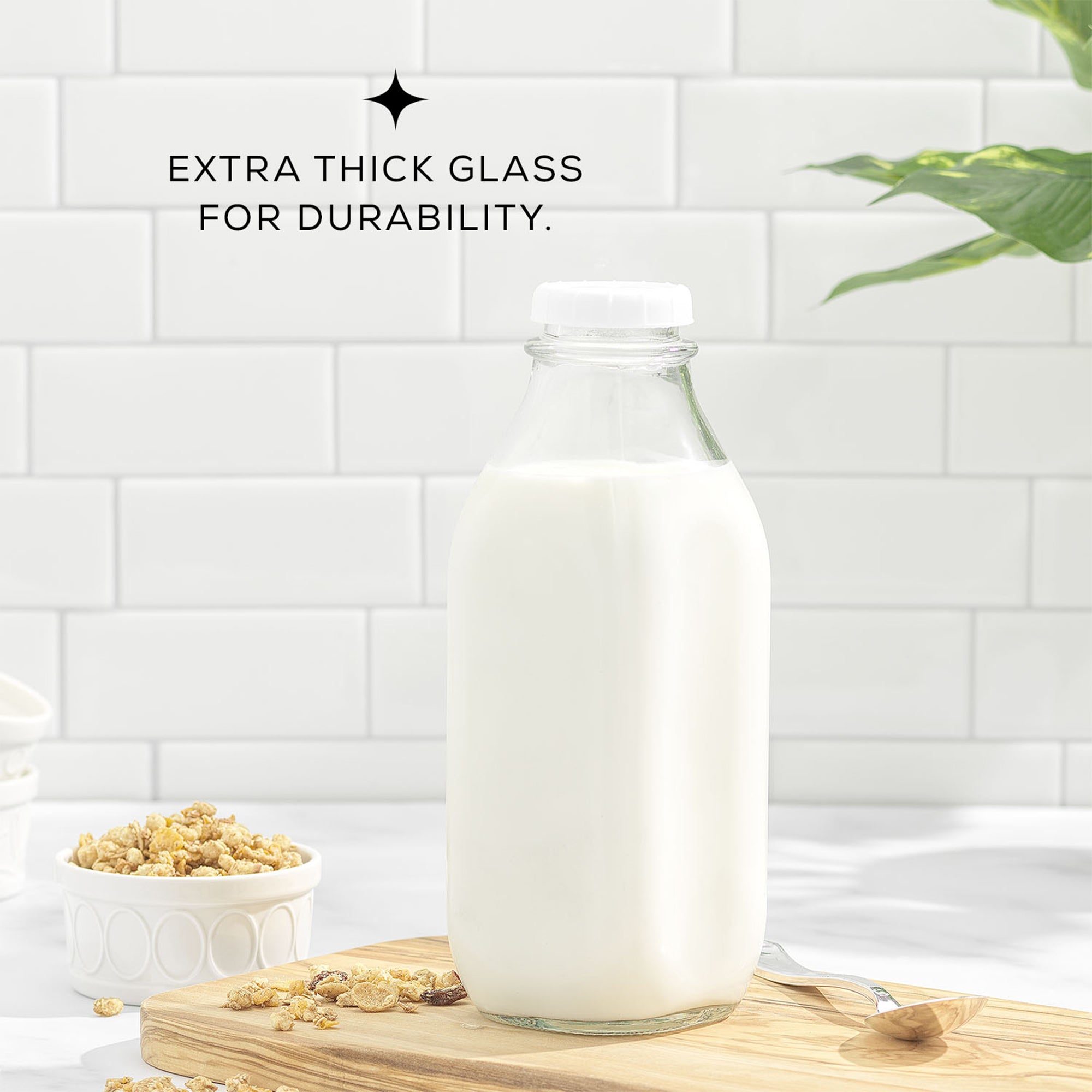 joyjolt-reusable-glass-milk-bottles-with-lid-pourer-32oz-or-64oz image 6