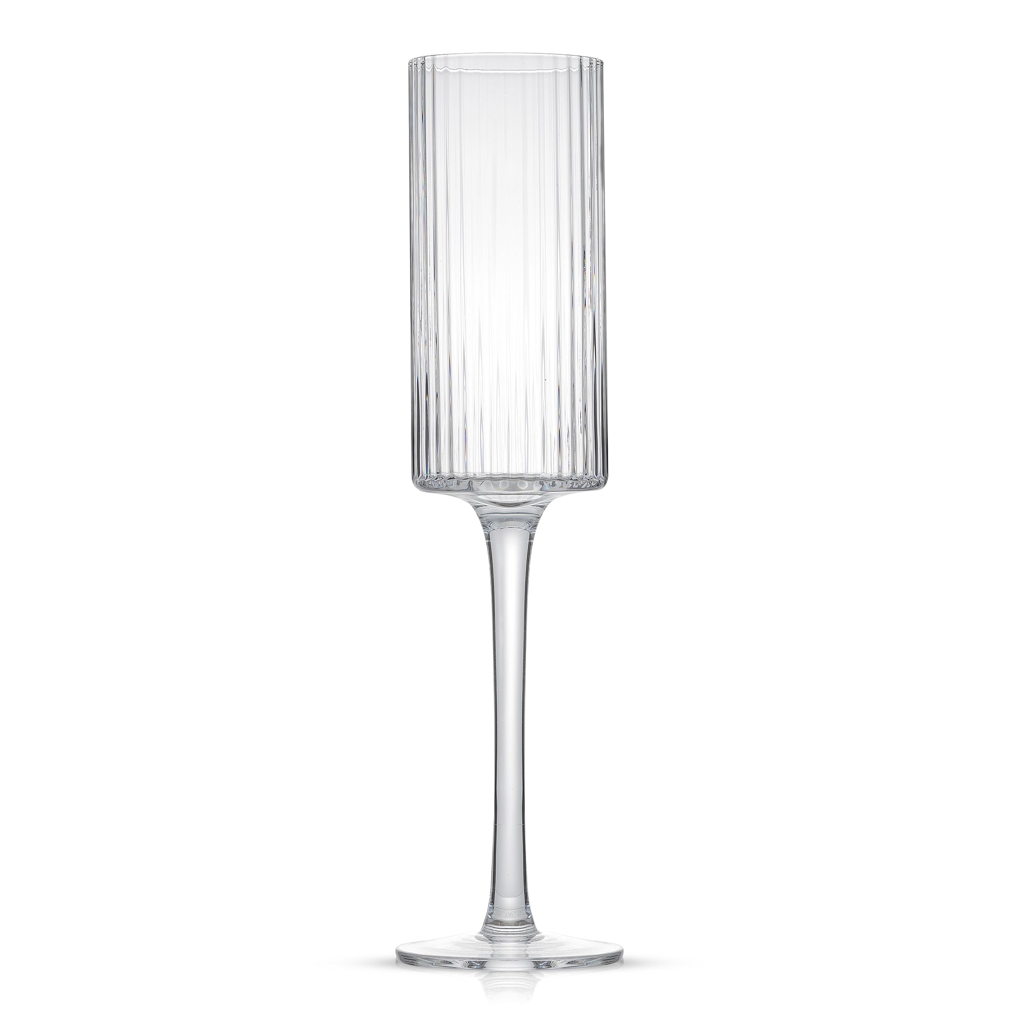 joyjolt-elle-fluted-cylinder-champagne-glasses-set-of-2-5-7-oz image 5