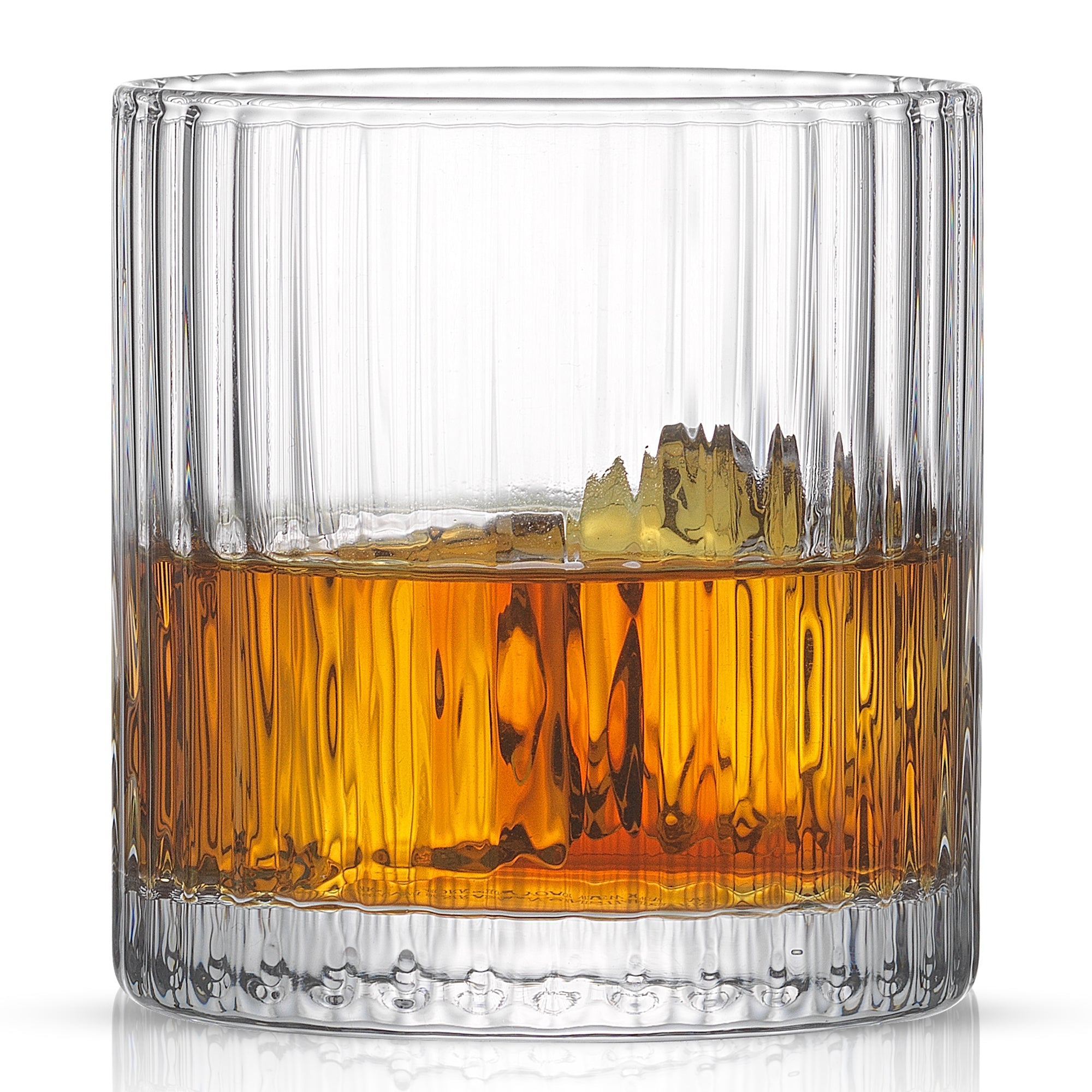 joyjolt-elle-fluted-cylinder-whiskey-glasses-set-of-2-9-5-oz image 8