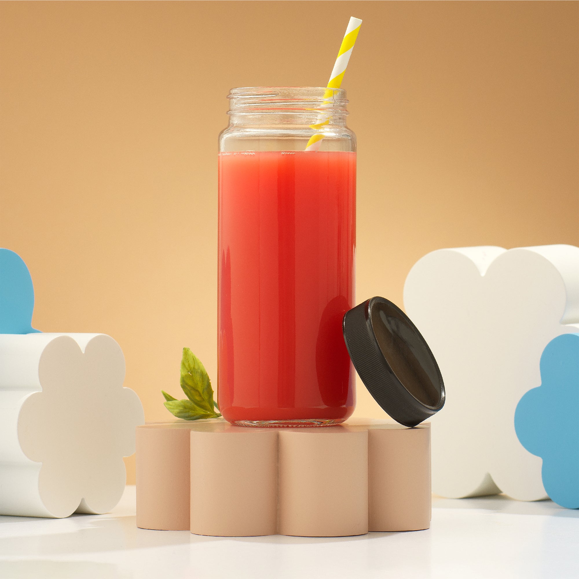 joyjolt-glass-juice-bottles-with-lids-set-of-8 image 2