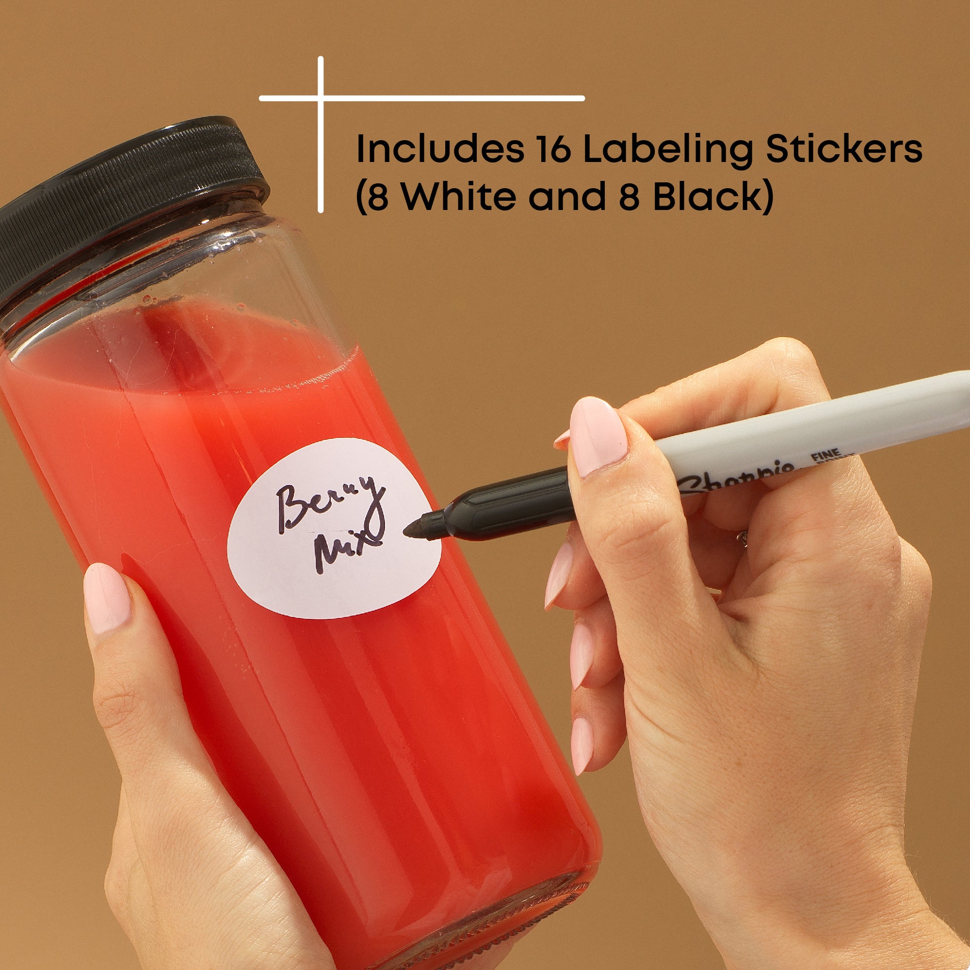 joyjolt-glass-juice-bottles-with-lids-set-of-8 image 5