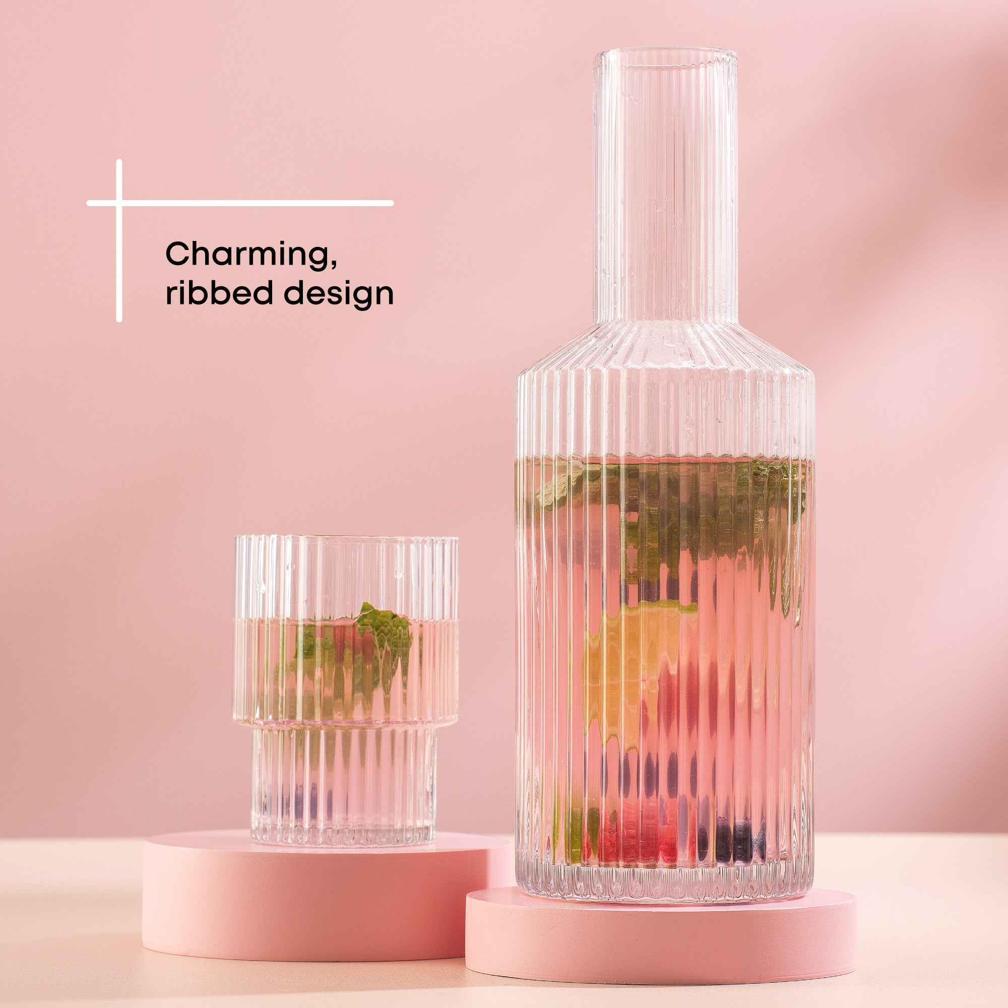 joyjolt-elle-fluted-bedside-decanter-set image 3