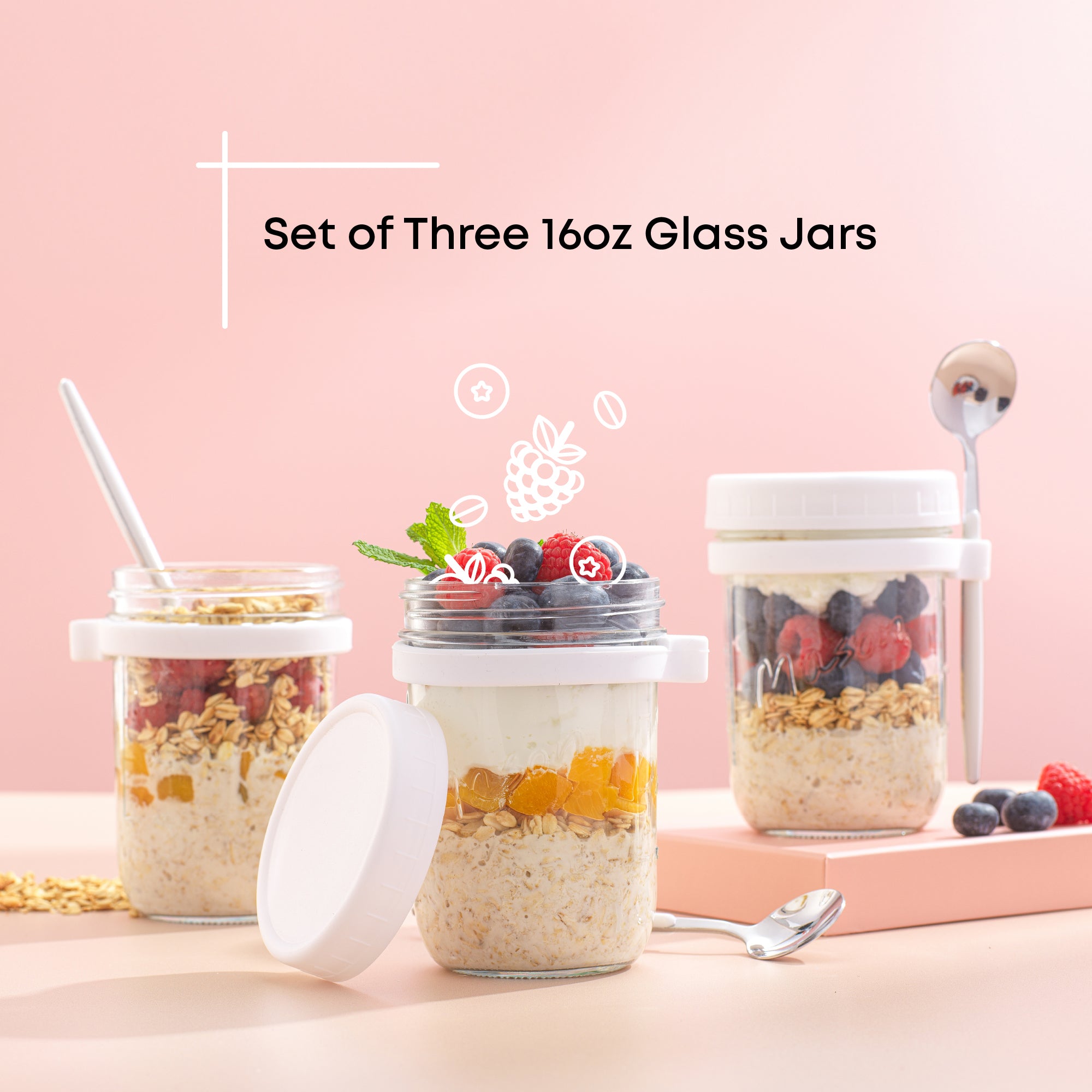 joyjolt-dawn-overnight-oats-glass-containers-set-of-3 image 3