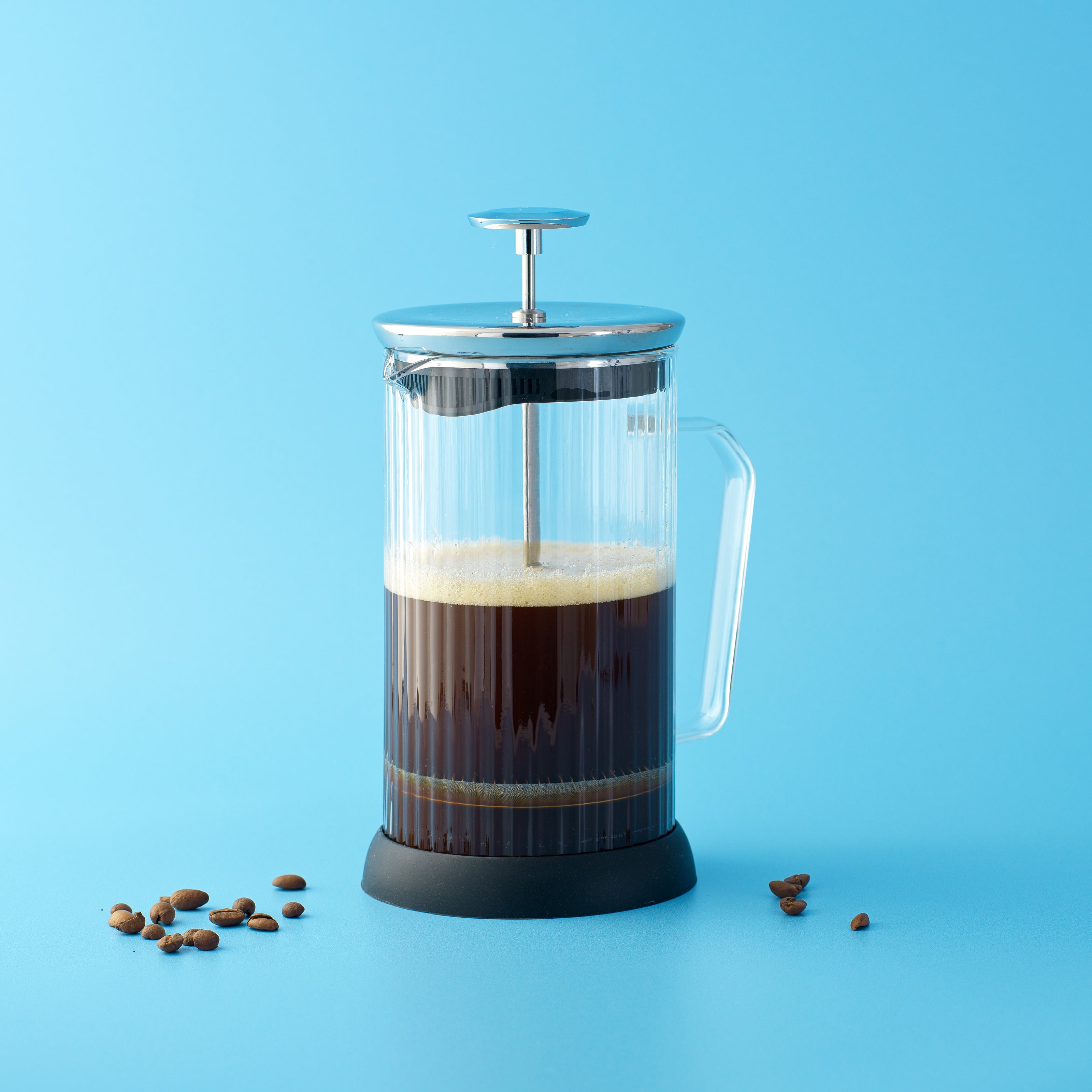 joyjolt-fluted-french-press-coffee-maker-33-8-oz image 2