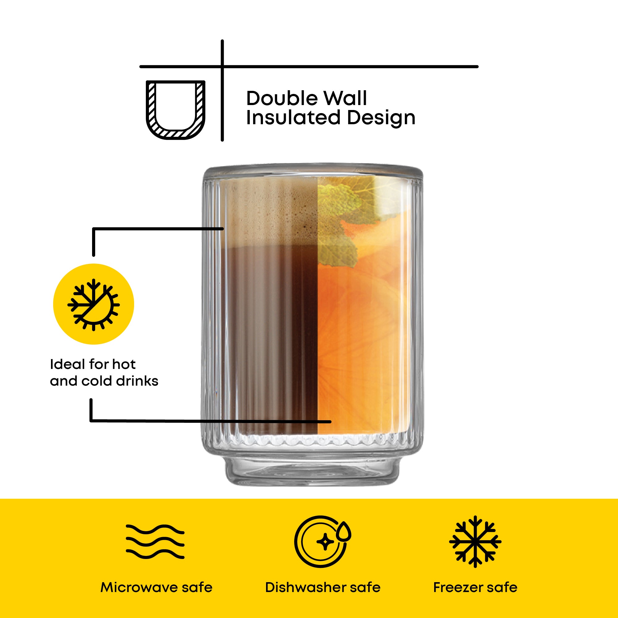 joyjolt-haven-fluted-stackable-double-wall-espresso-glasses-set-of-4-2-5-oz image 3