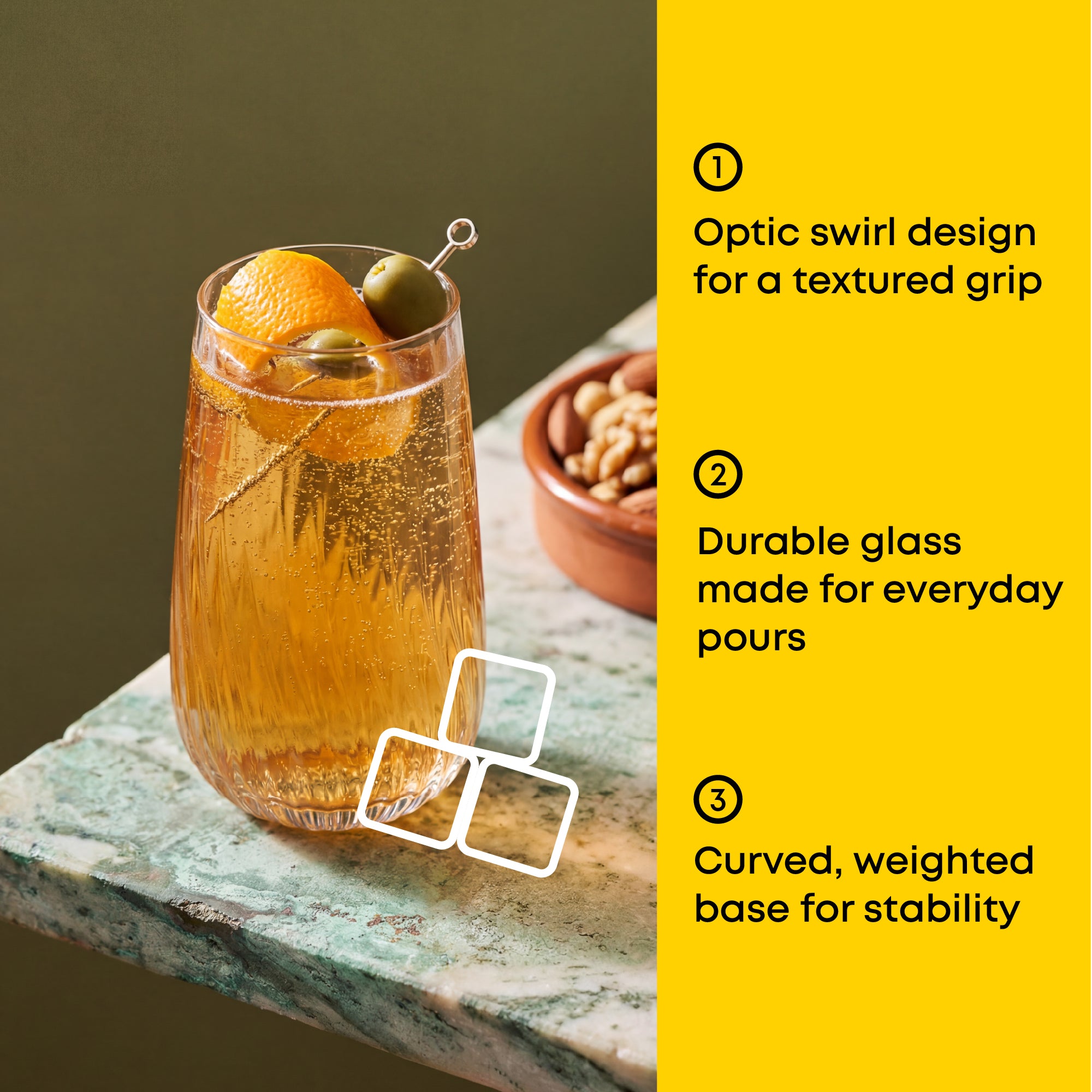 joyjolt-flow-optic-swirl-tall-glasses-set-of-4-19-oz-textured-highball-glasses image 3