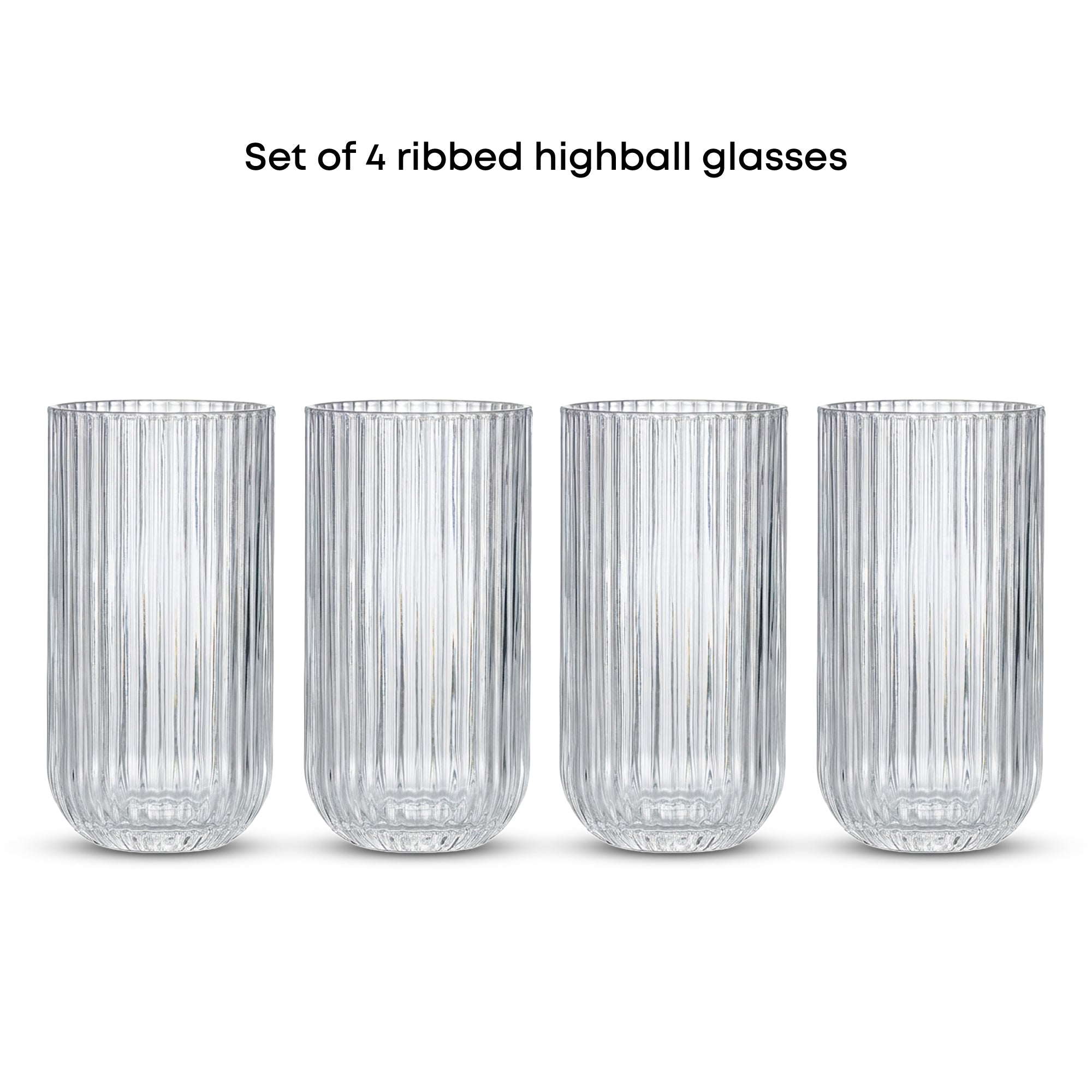 joyjolt-lotus-ribbed-highball-glasses-set-of-4-16oz-lead-free image 4