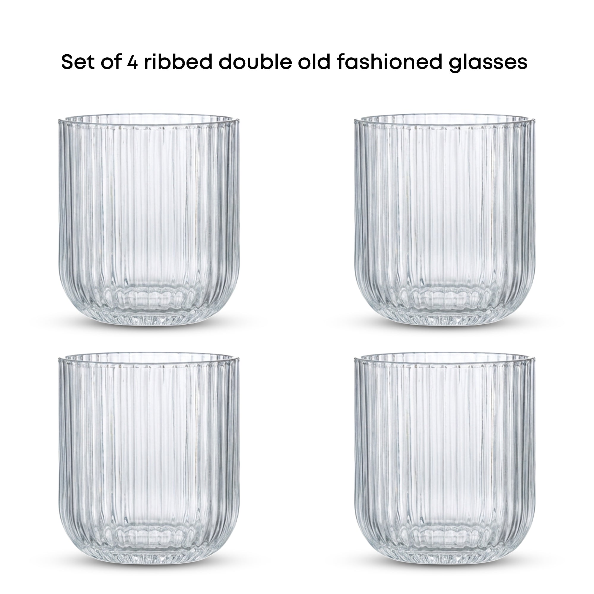joyjolt-lotus-ribbed-double-old-fashioned-glasses-12-oz-set-of-4-lead-free-glass image 4