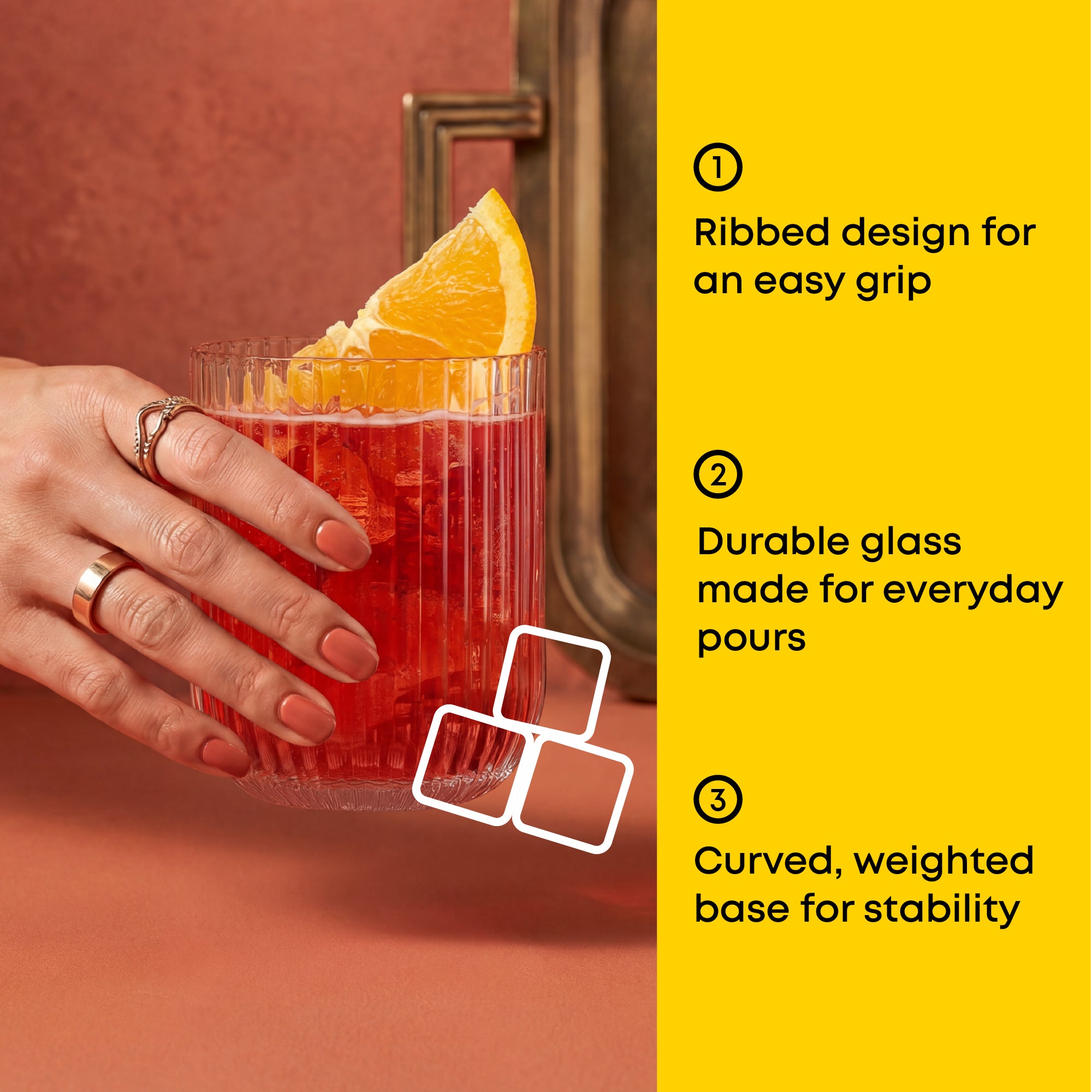 joyjolt-lotus-ribbed-double-old-fashioned-glasses-12-oz-set-of-4-lead-free-glass image 3