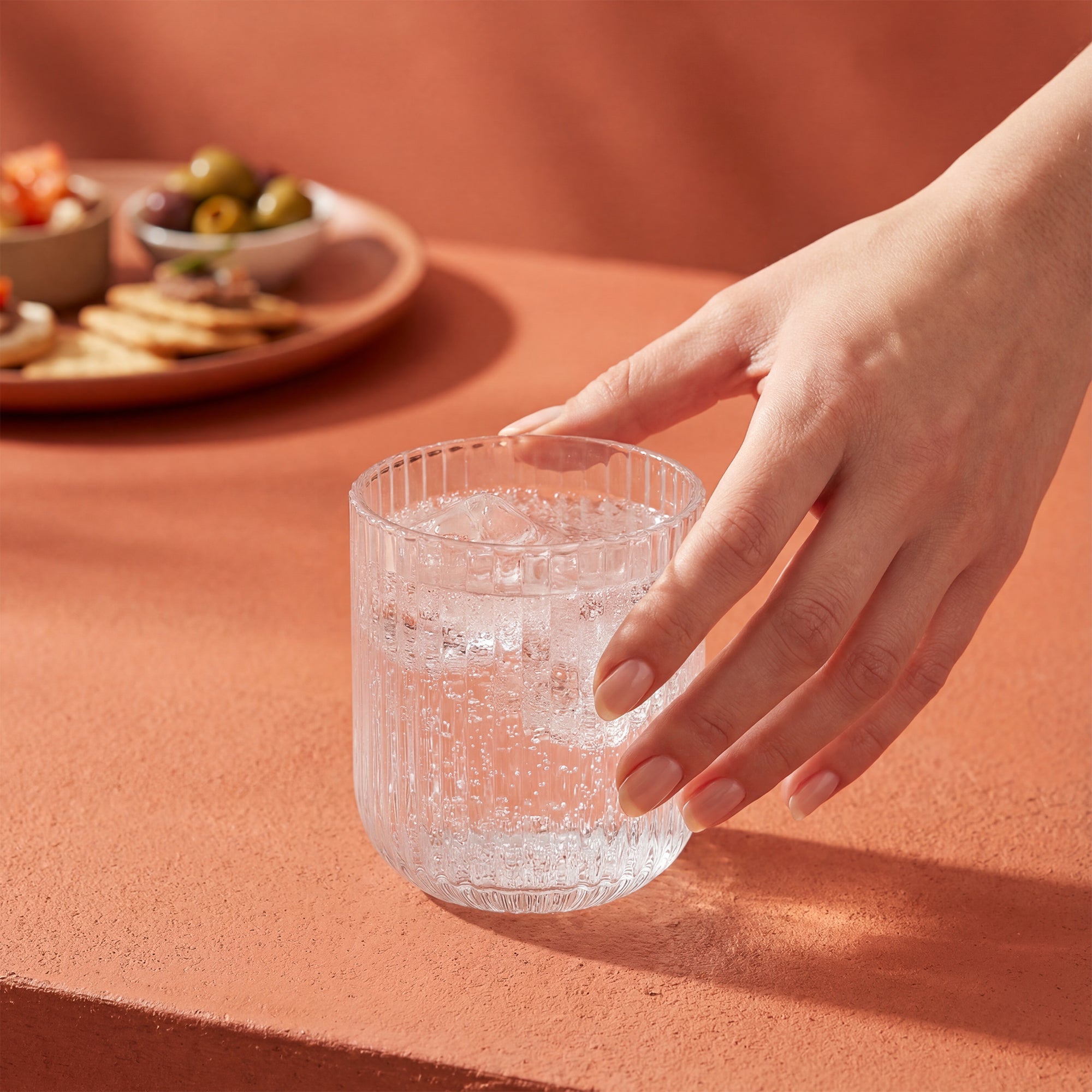 joyjolt-lotus-ribbed-double-old-fashioned-glasses-12-oz-set-of-4-lead-free-glass image 5