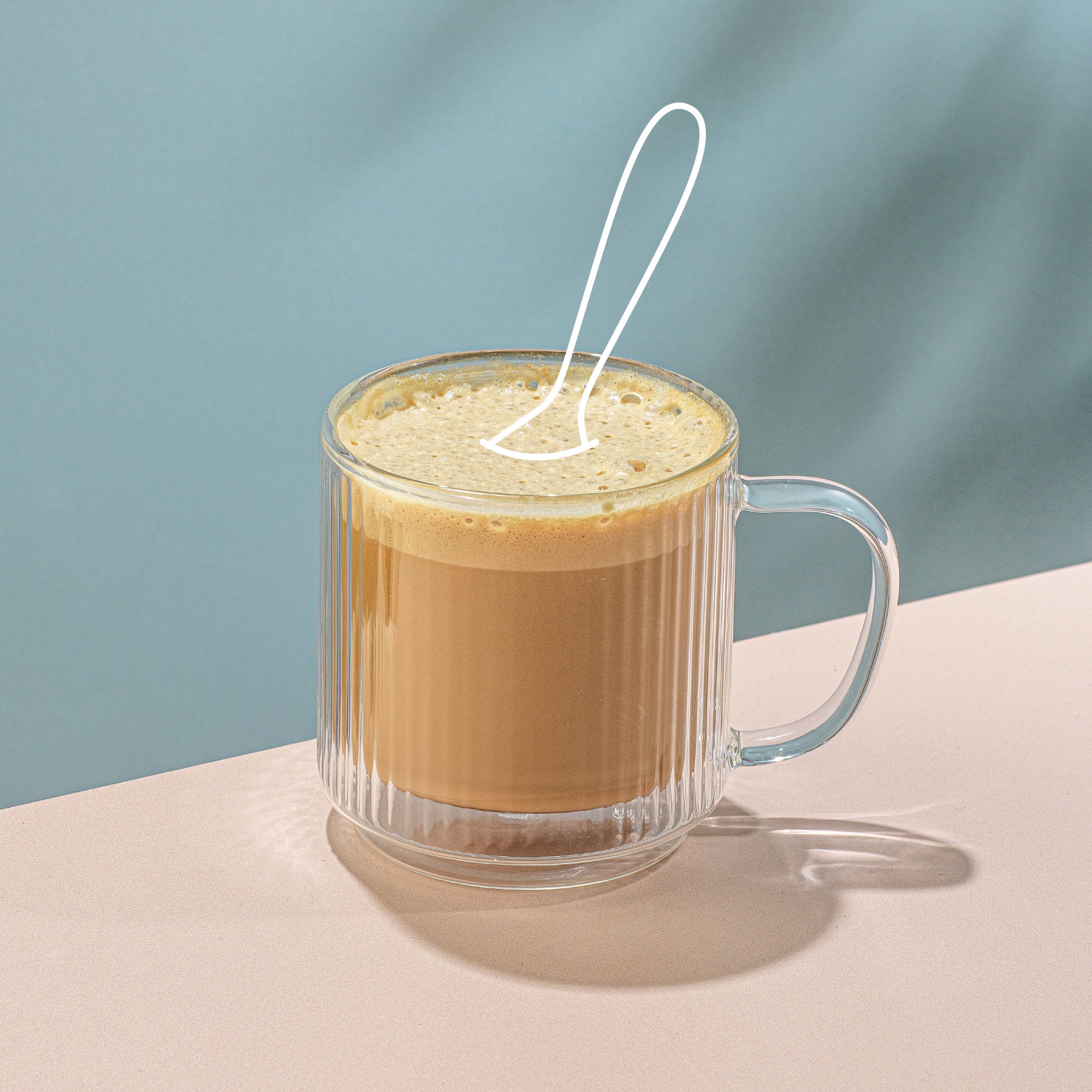 joyjolt-haven-fluted-double-wall-glass-mugs-13-5-oz-set-of-2-borosilicate image 2