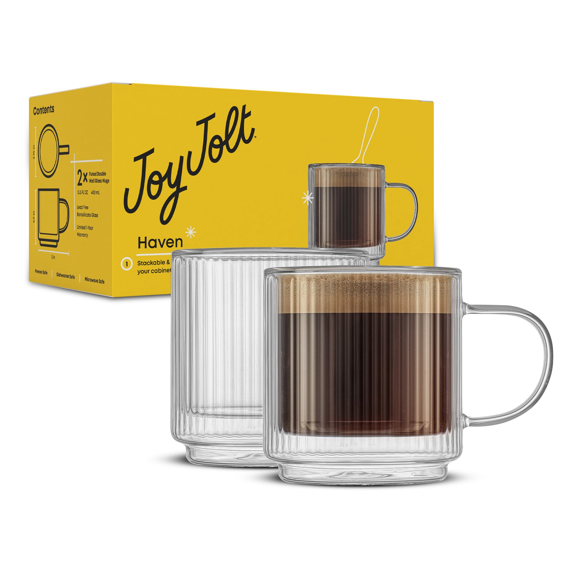 joyjolt-haven-fluted-double-wall-glass-mugs-13-5-oz-set-of-2-borosilicate image 8