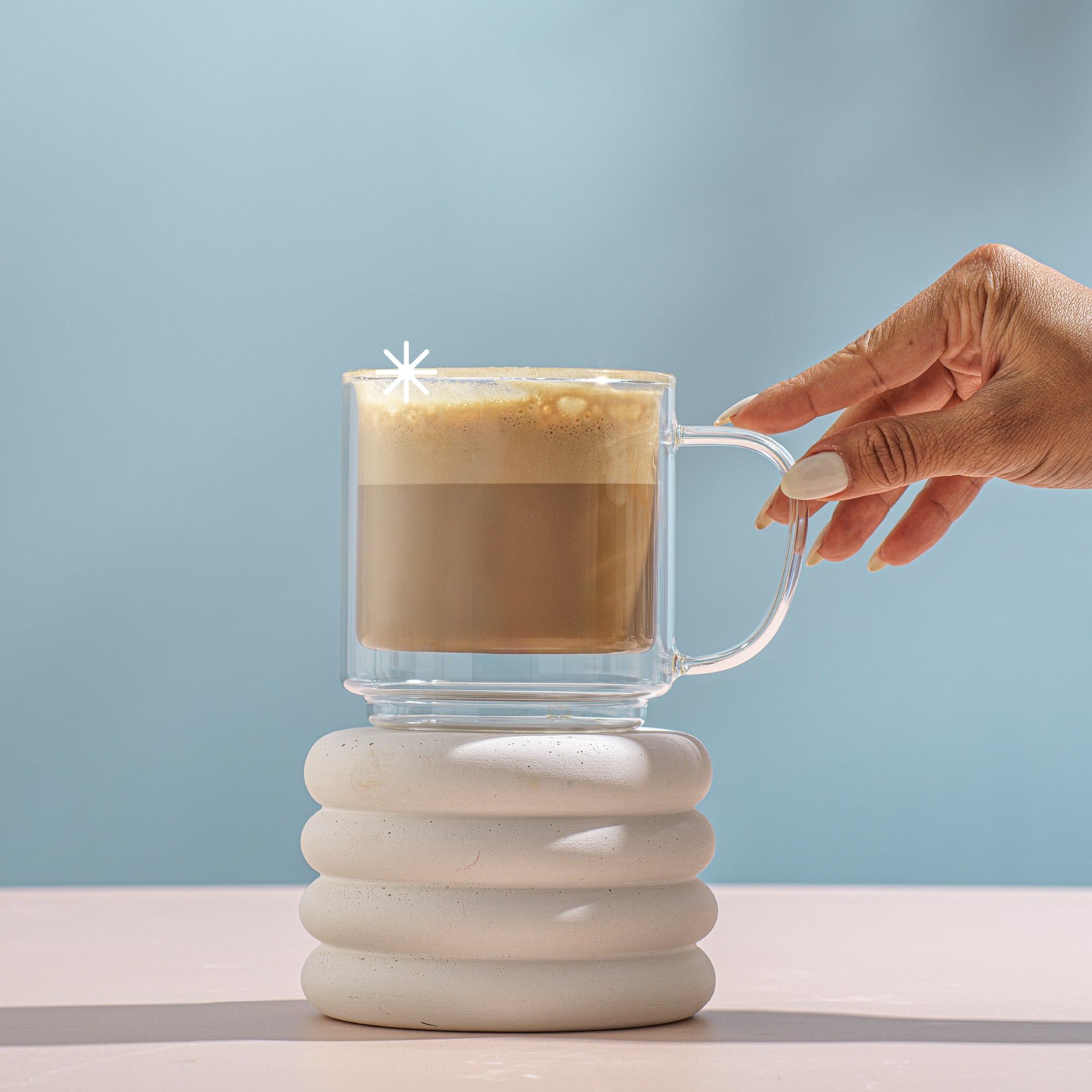 joyjolt-haven-stackable-double-wall-glass-mugs-set-of-2-13-5-oz image 2