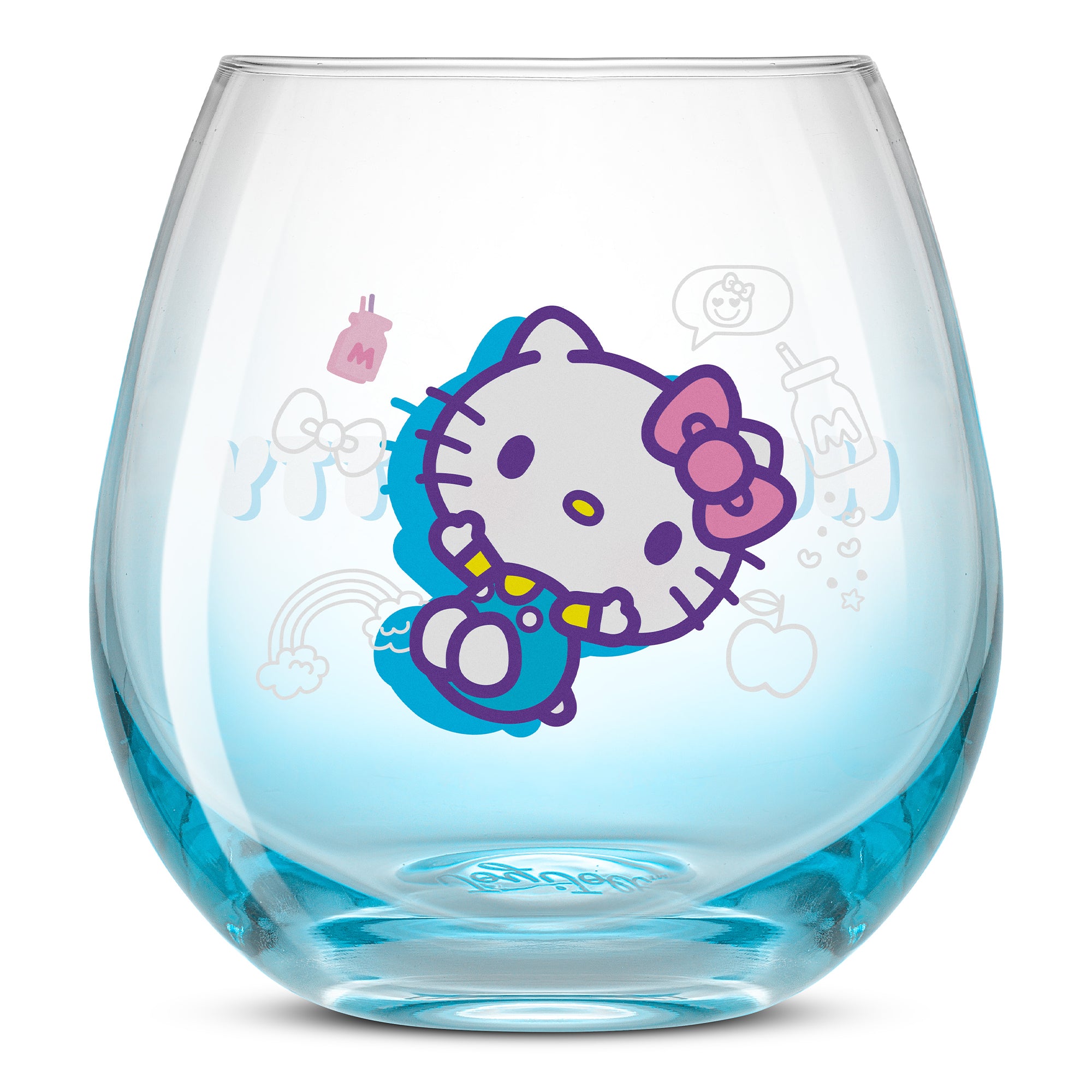 joyjolt-hello-kitty-friends-above-the-clouds-stemless-drinking-glasses-set-of-4 image 8