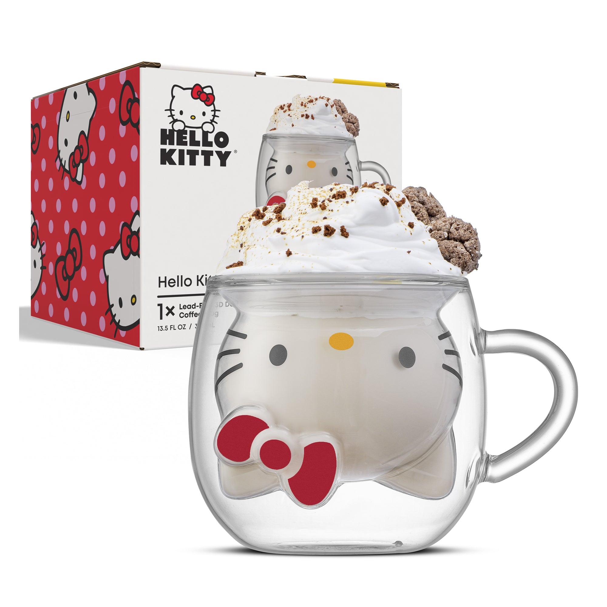 joyjolt-hello-kitty-3d-double-wall-coffee-mug-13-5-oz image 8