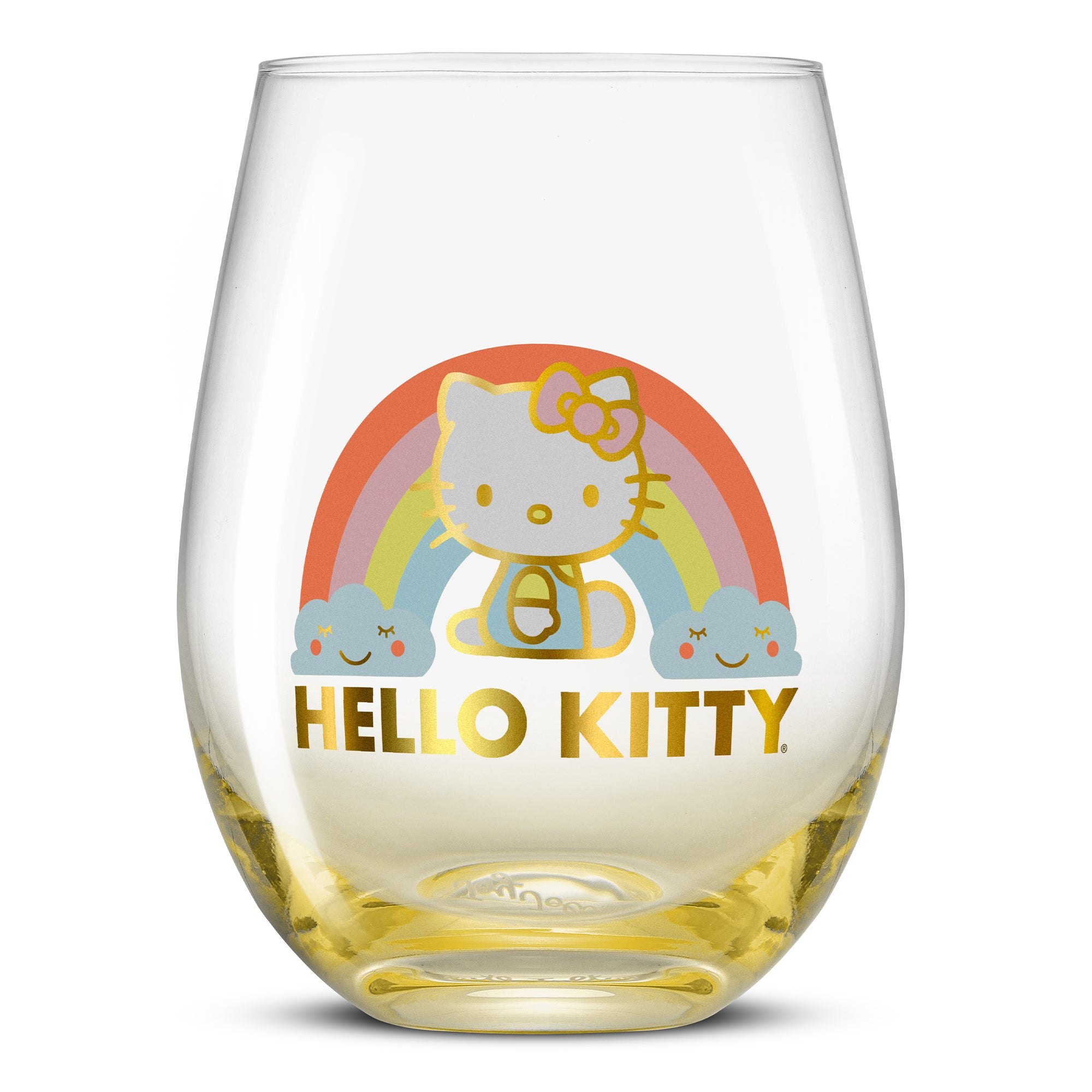 joyjolt-hello-kitty-sweet-rainbow-stemless-drinking-glasses-set-of-4 image 8