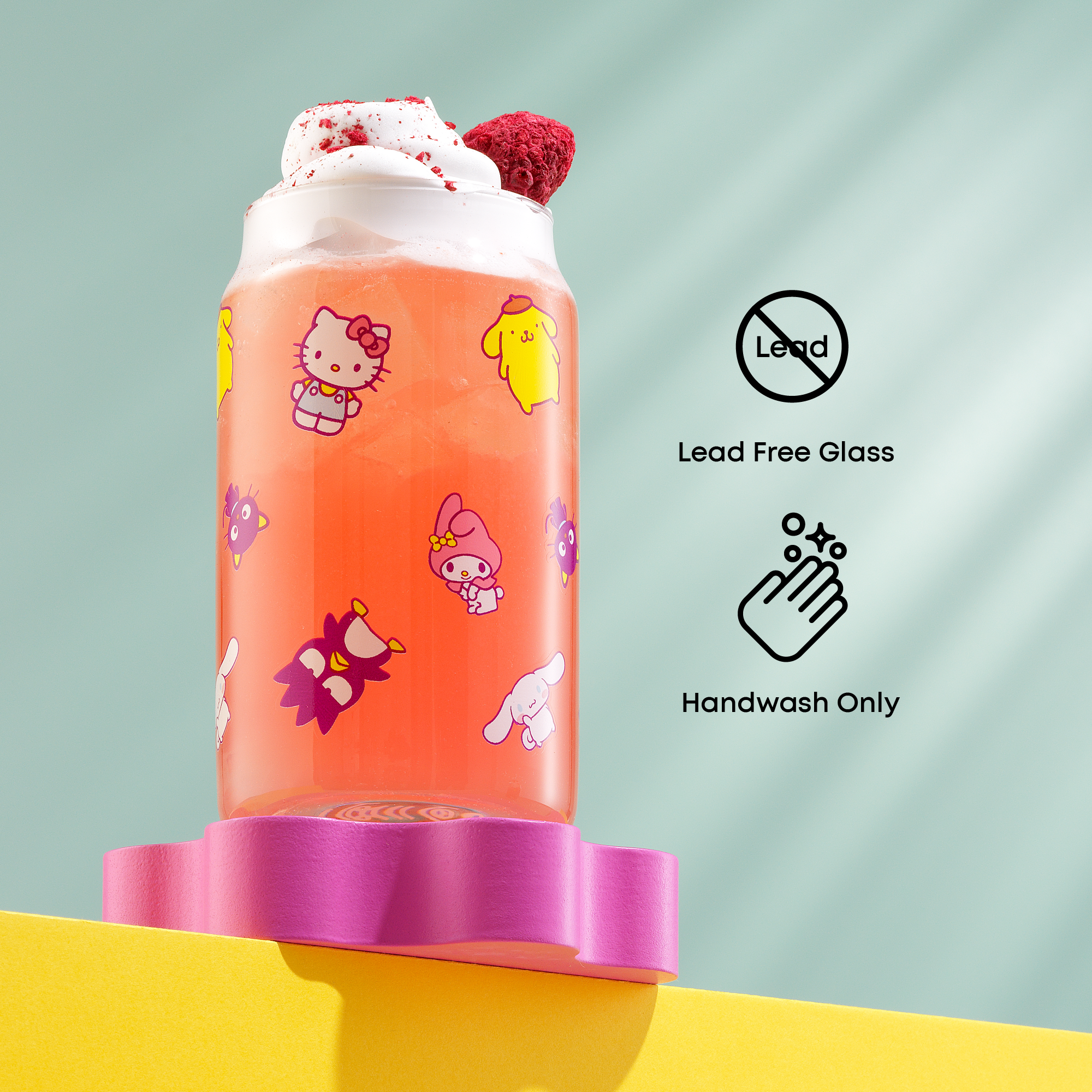 joyjolt-hello-kitty-and-friends-daydream-tumbler-glasses-set-of-4-16-oz image 3