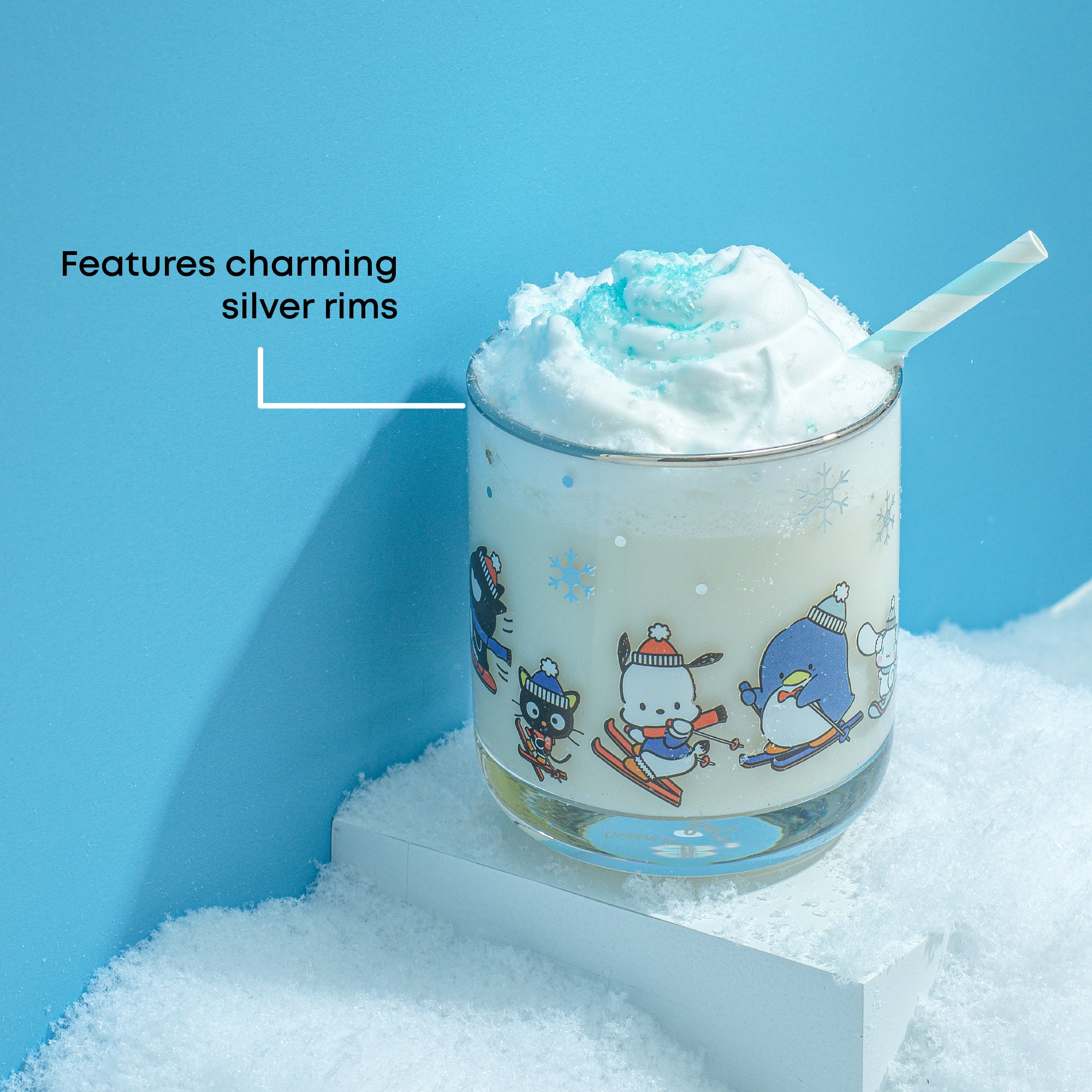joyjolt-hello-kitty-and-friends-winter-wonderland-short-glasses-set-of-4-10-oz-s image 4
