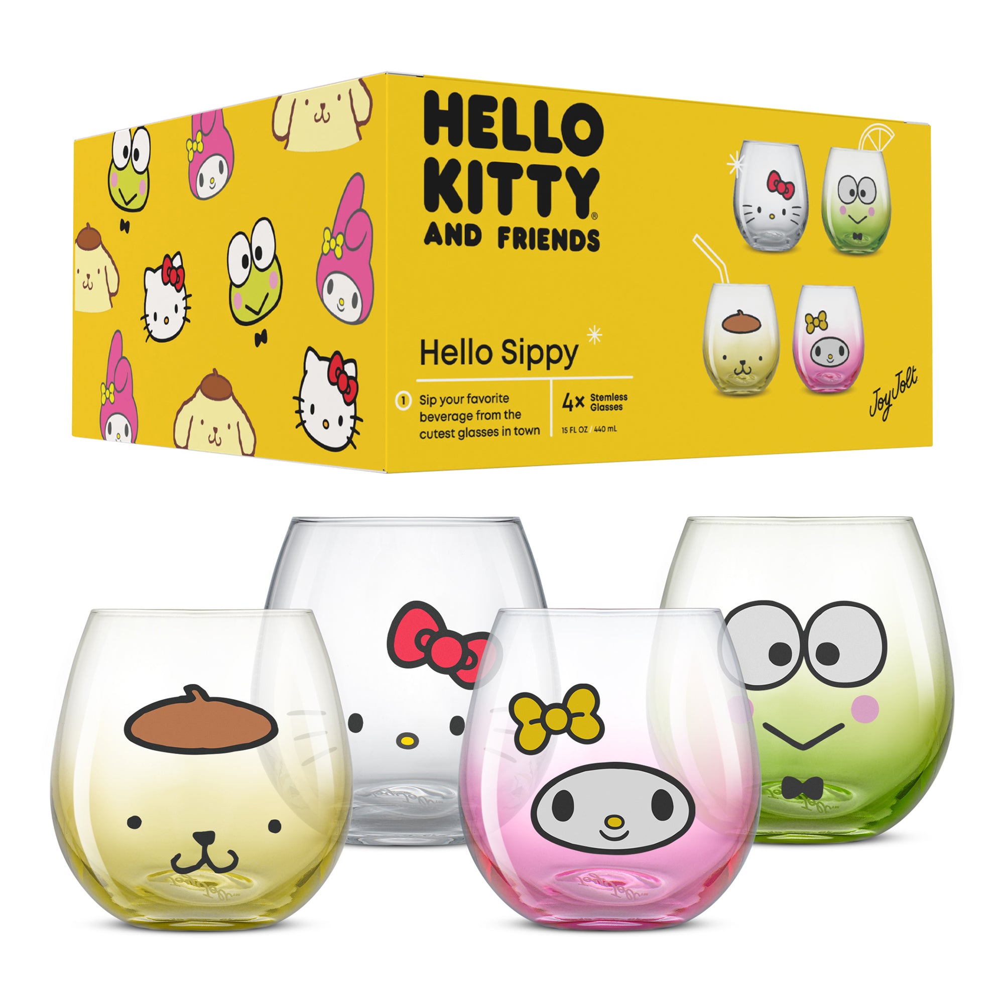 joyjolt-hello-kitty-and-friends-hello-sippy-stemless-drinking-glasses-set-of-4 image 8