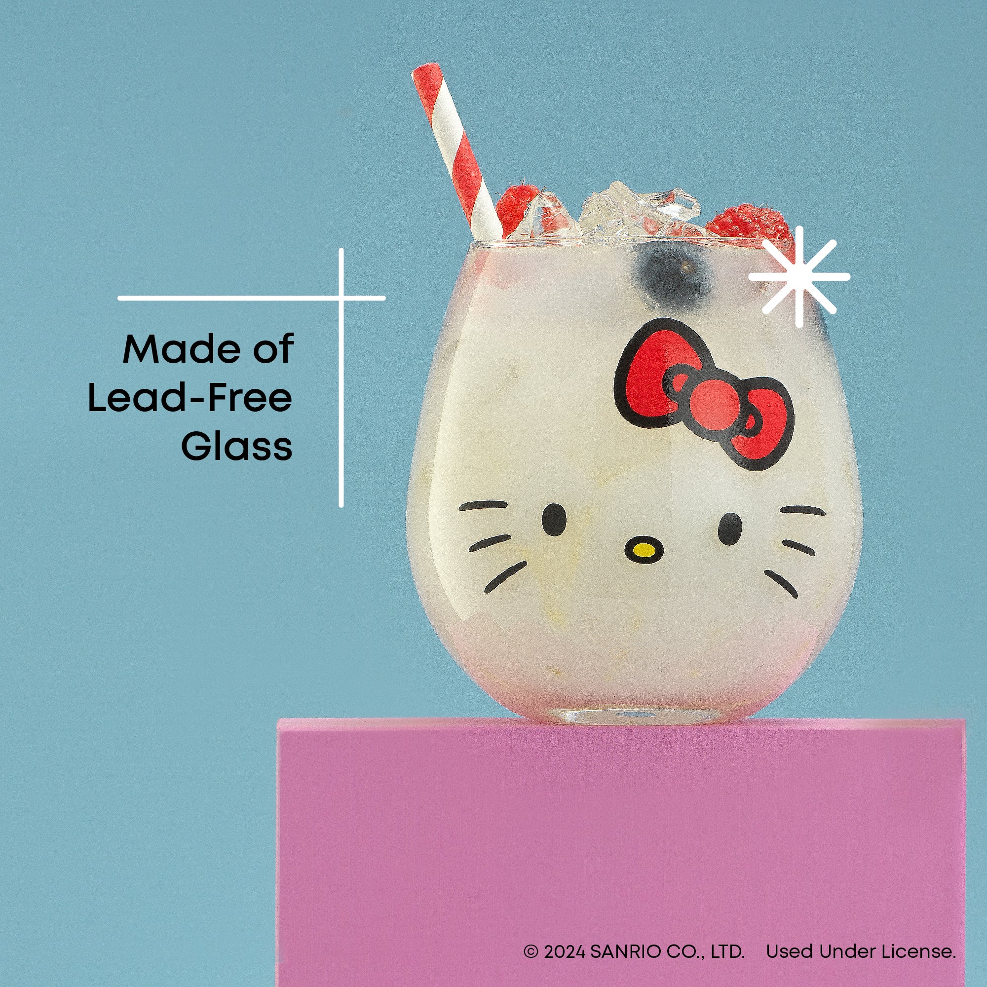 joyjolt-hello-kitty-and-friends-hello-sippy-stemless-drinking-glasses-set-of-4 image 4