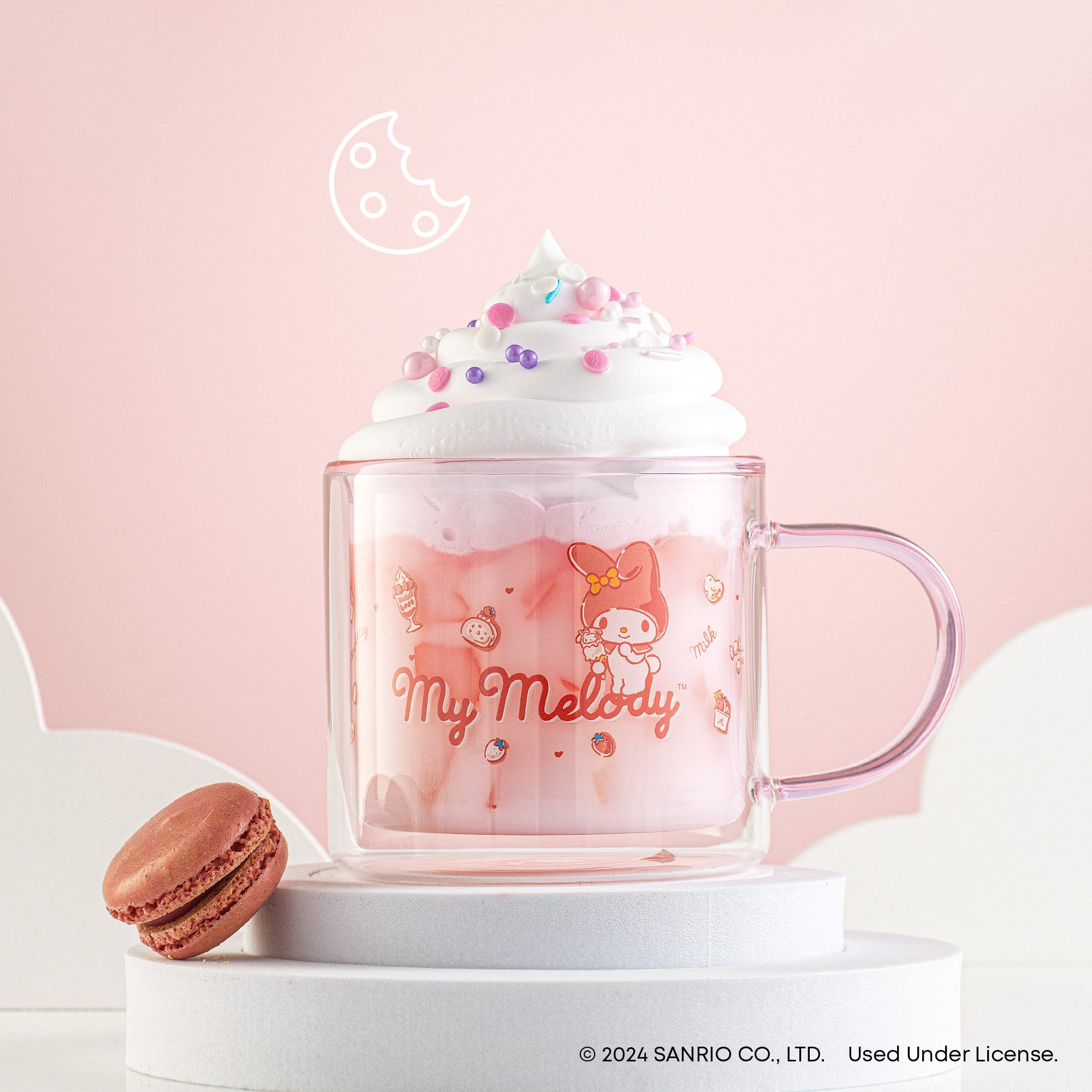 joyjolt-sanrio-my-melody-double-wall-coffee-mug-13-5-oz image 2