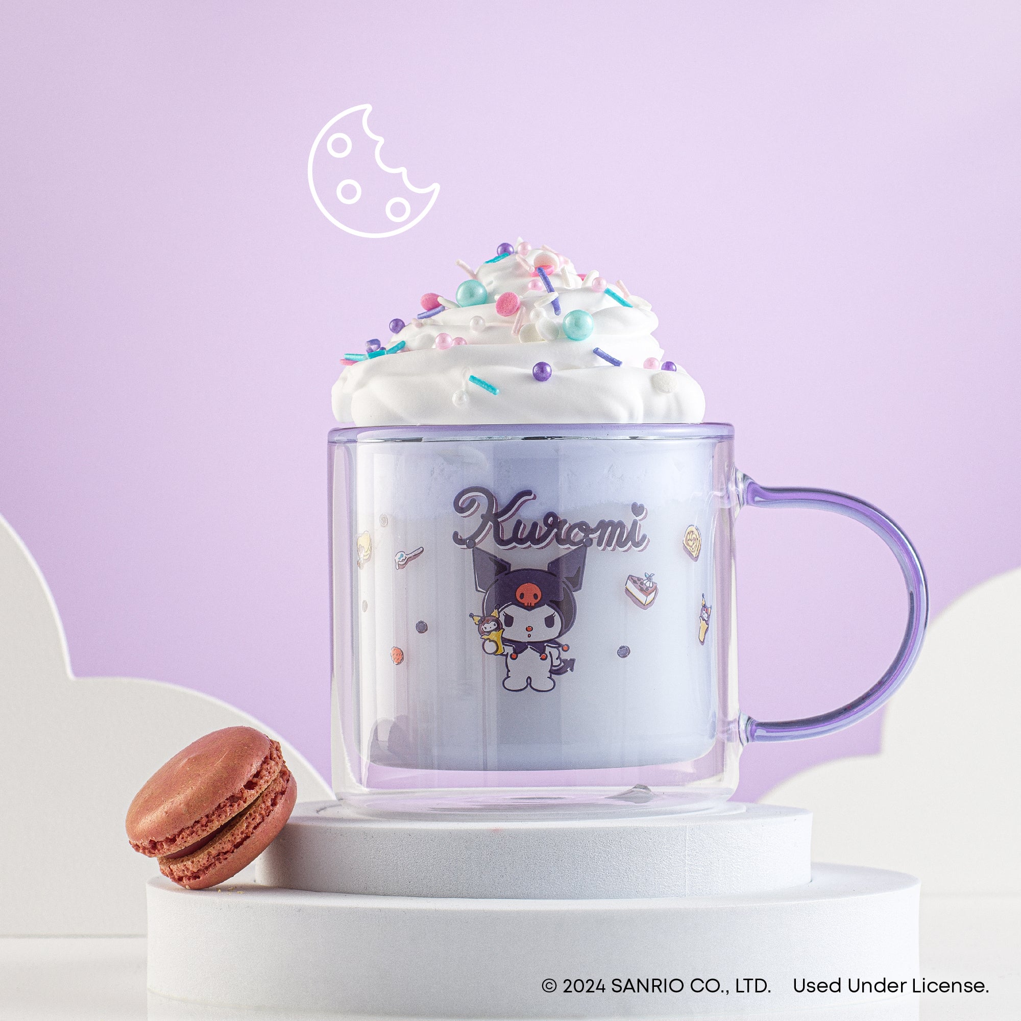 joyjolt-x-sanrio-kuromi-double-wall-coffee-mug-13-5-oz image 2