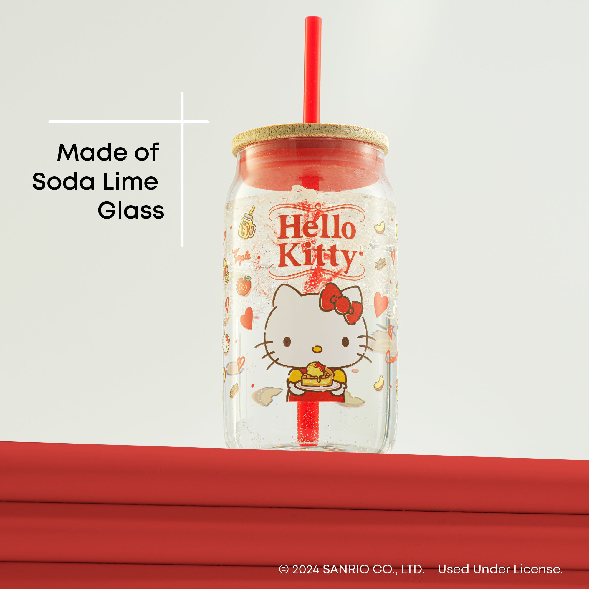 hello-kitty-and-friends-favorite-flavor-glass-tumbler-with-bamboo-lid-and-straw- image 4