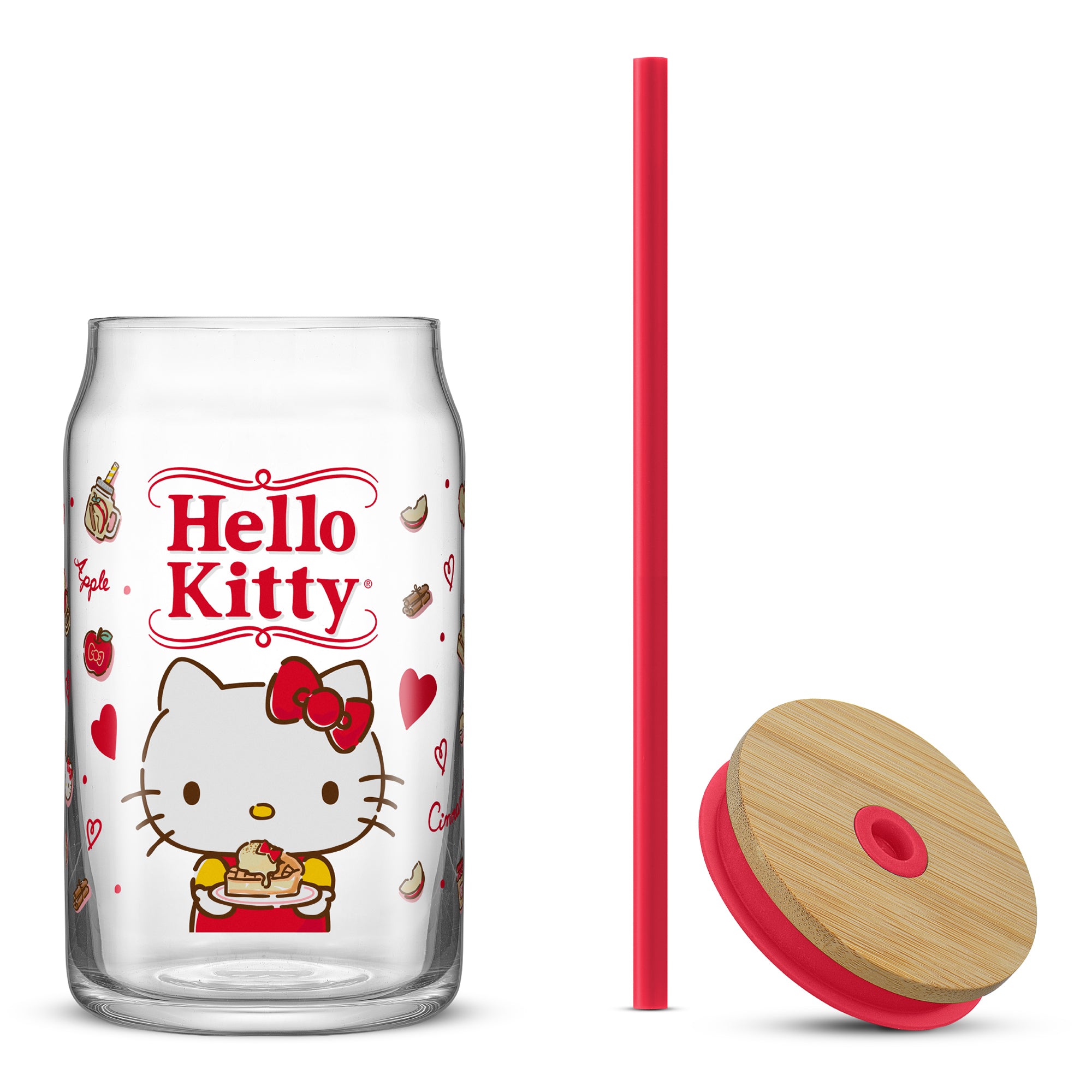 hello-kitty-and-friends-favorite-flavor-glass-tumbler-with-bamboo-lid-and-straw- image 8