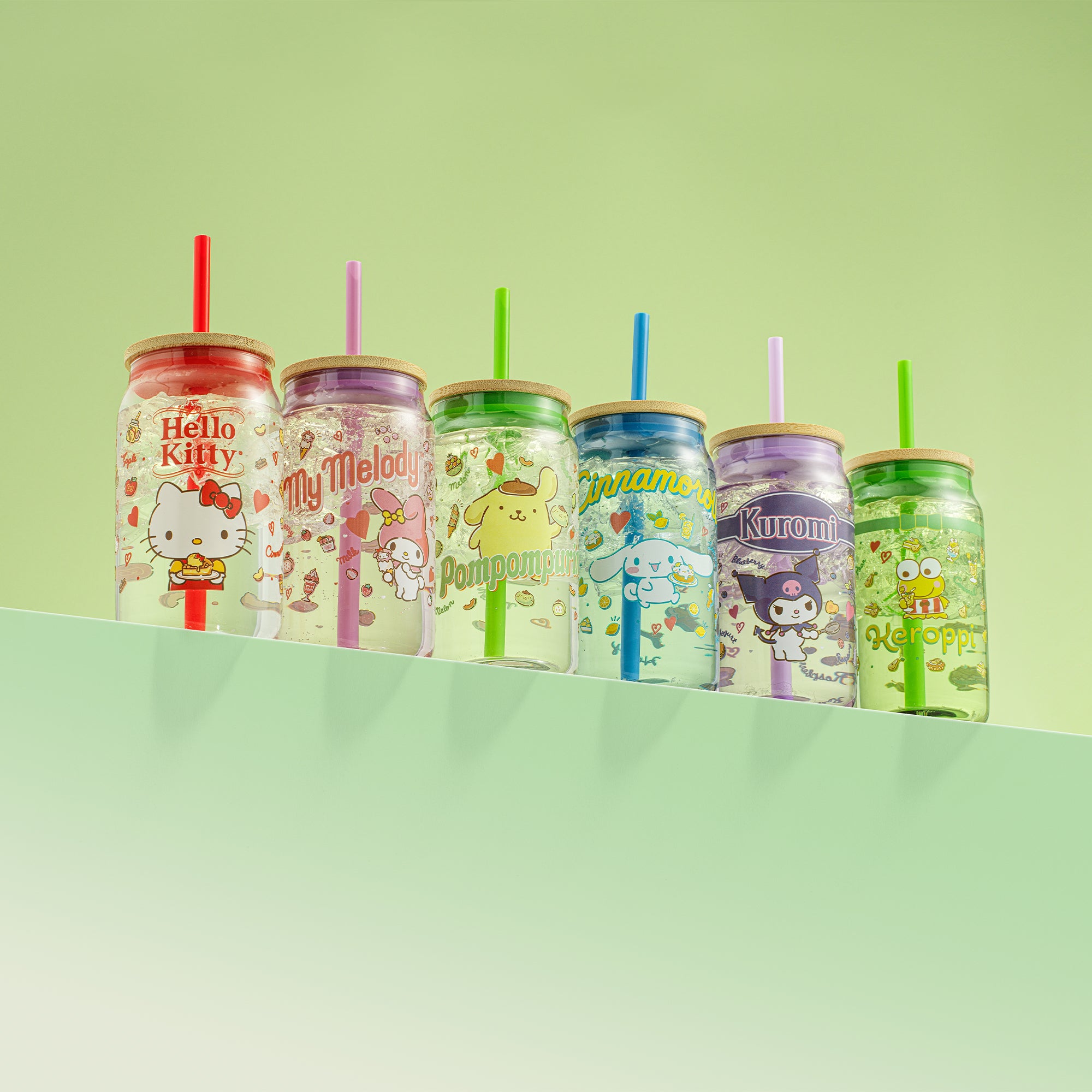 joyjolt-hello-kitty-and-friends-favorite-flavor-cinnamoroll-glass-tumbler-with-b image 3