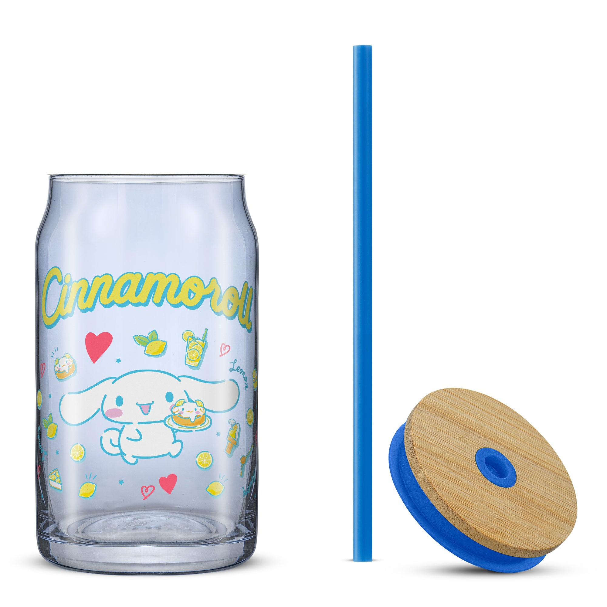 joyjolt-hello-kitty-and-friends-favorite-flavor-cinnamoroll-glass-tumbler-with-b image 8
