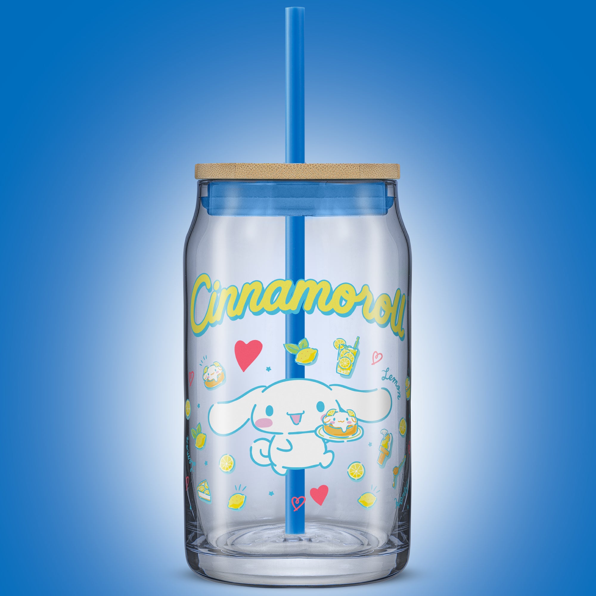 joyjolt-hello-kitty-and-friends-favorite-flavor-cinnamoroll-glass-tumbler-with-b image 2