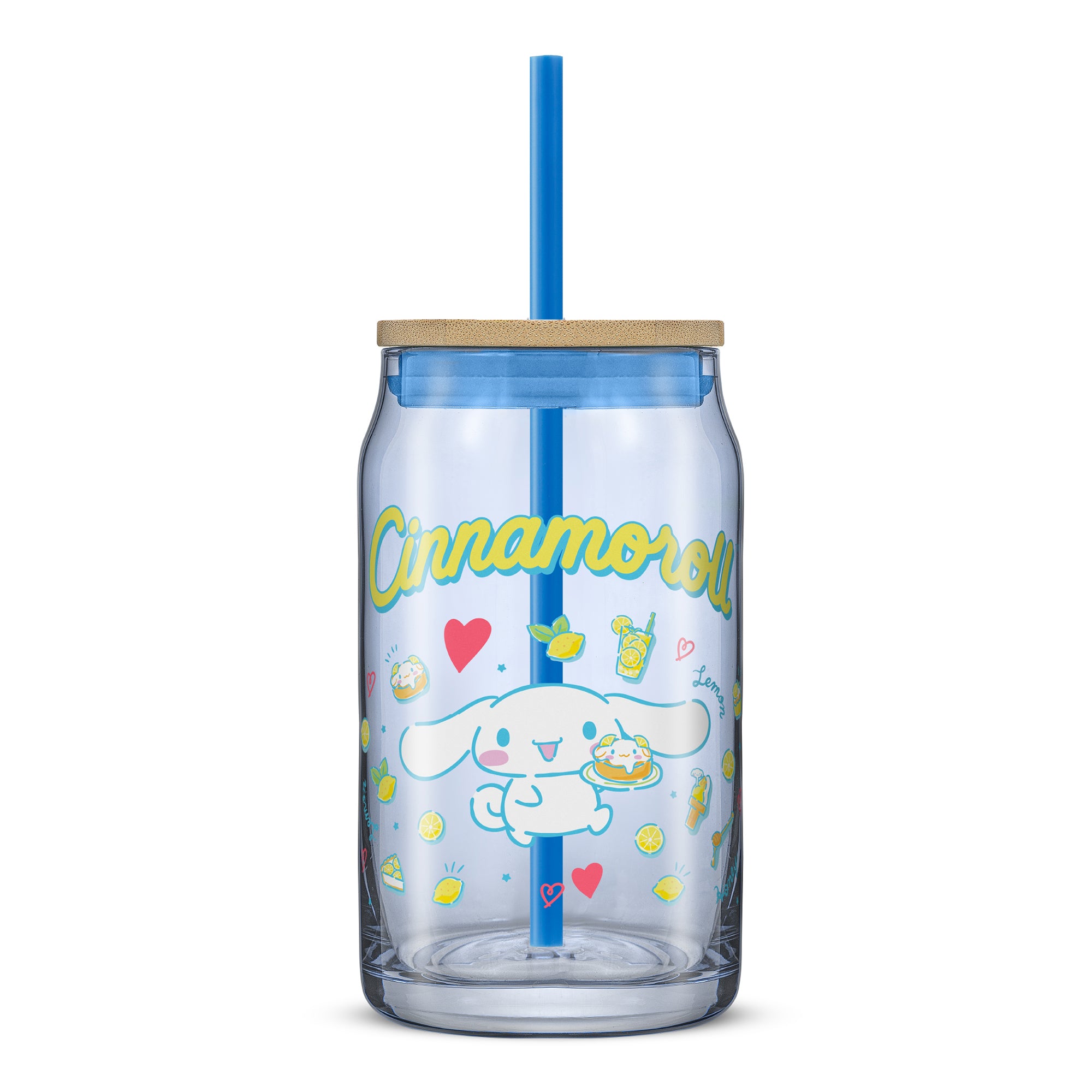 joyjolt-hello-kitty-and-friends-favorite-flavor-cinnamoroll-glass-tumbler-with-b image 1