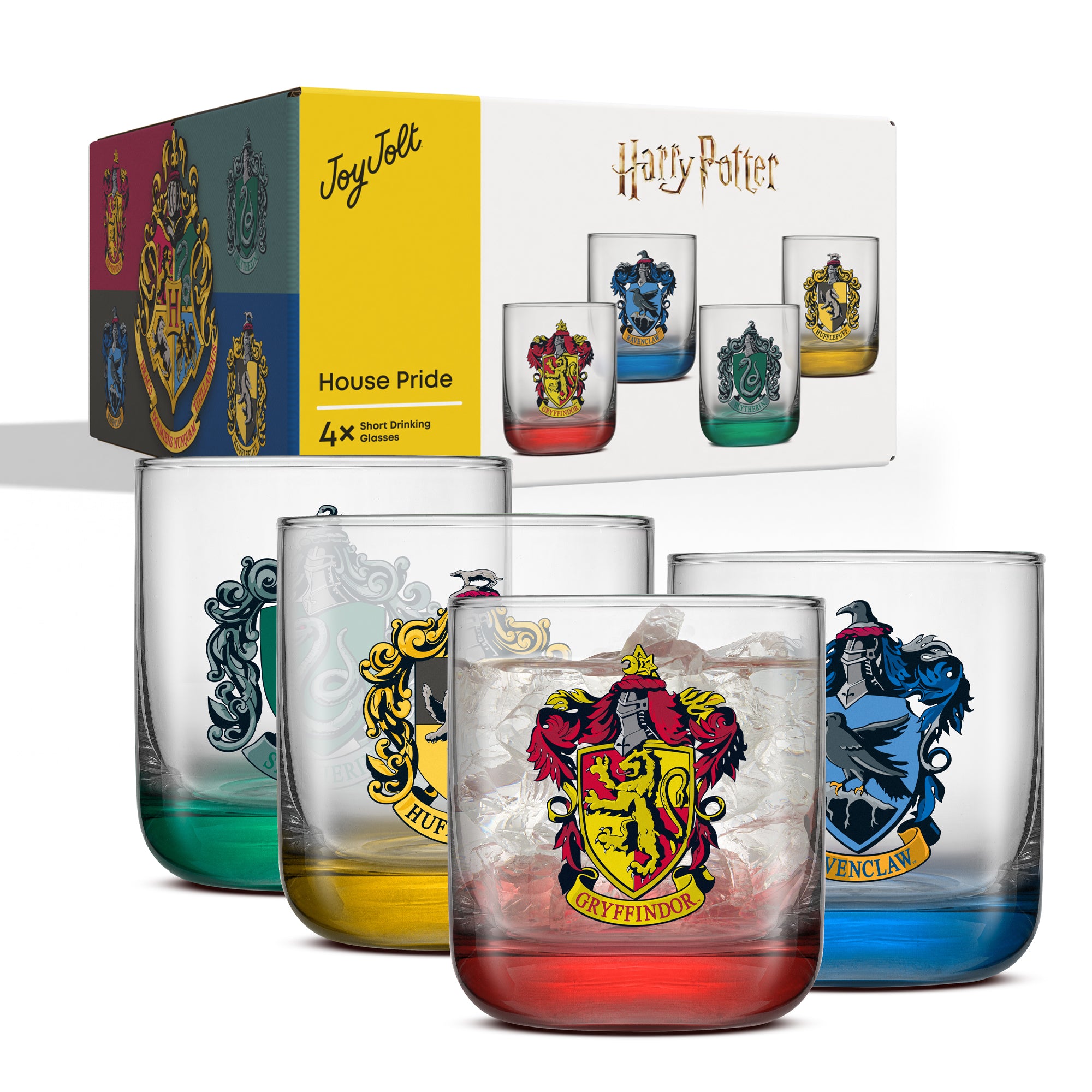 joyjolt-harry-potter-house-pride-short-drinking-glasses-set-of-4 image 7