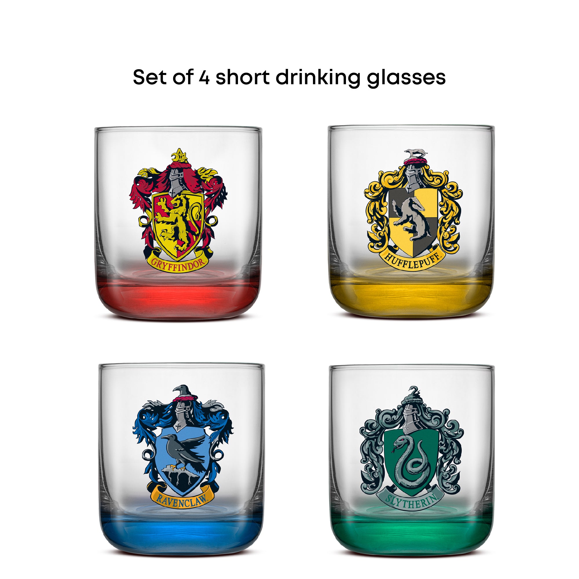 joyjolt-harry-potter-house-pride-short-drinking-glasses-set-of-4 image 3