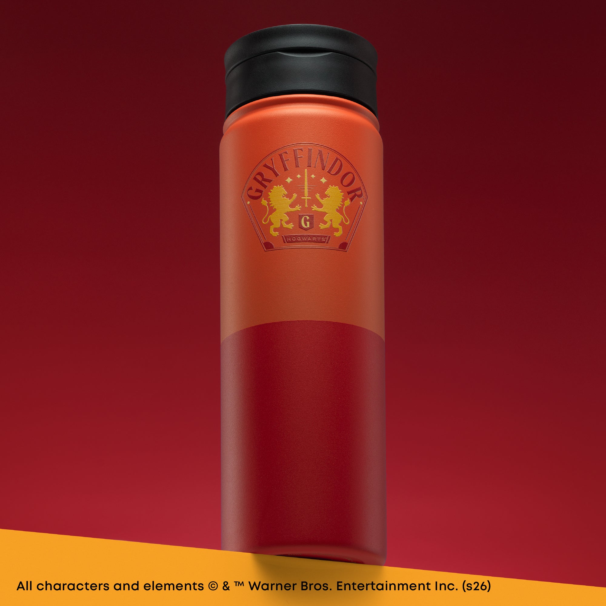 joyjolt-harry-potter-gryffindor-stainless-steel-water-bottle-22-oz image 2