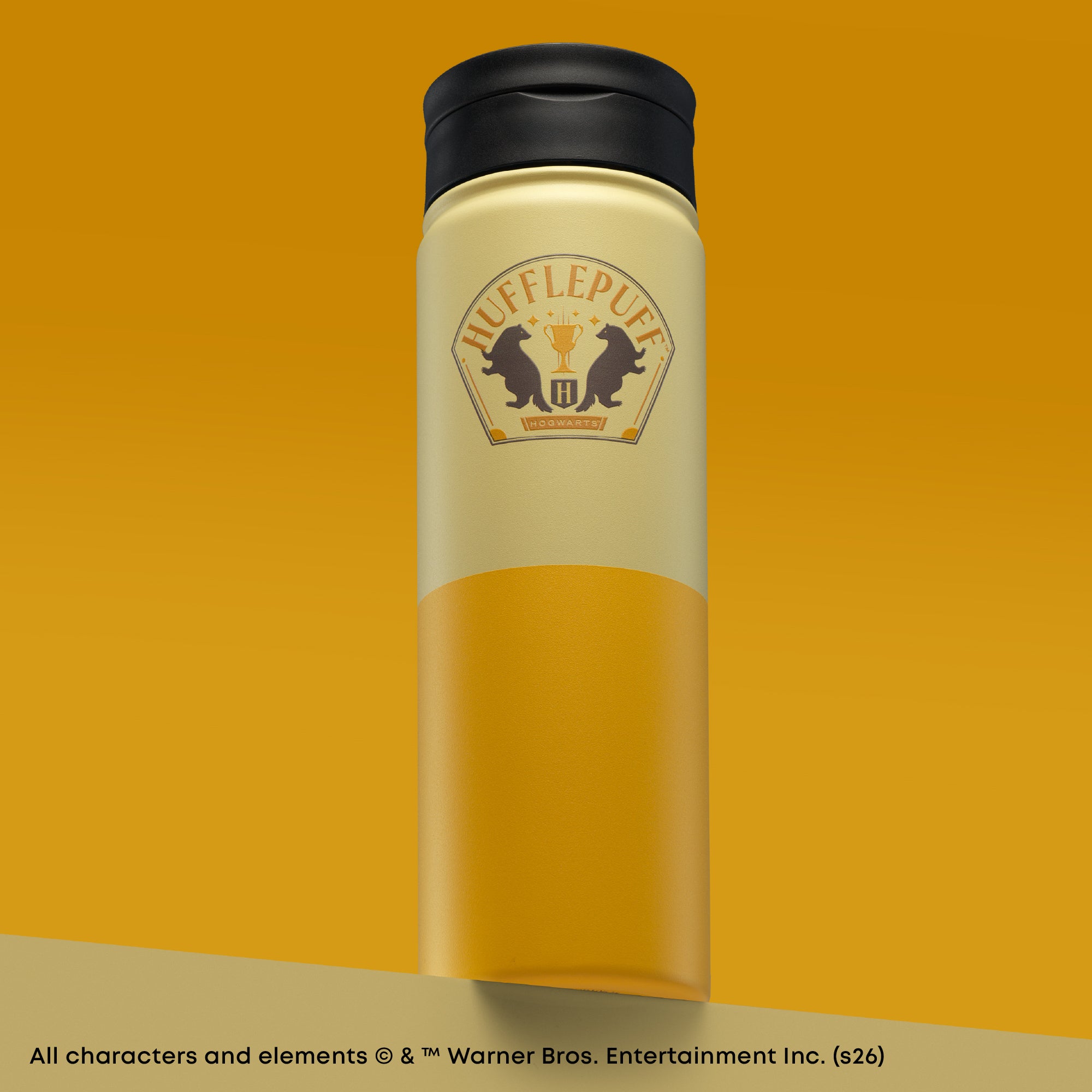 joyjolt-harry-potter-hufflepuff-stainless-steel-water-bottle-22-oz image 2