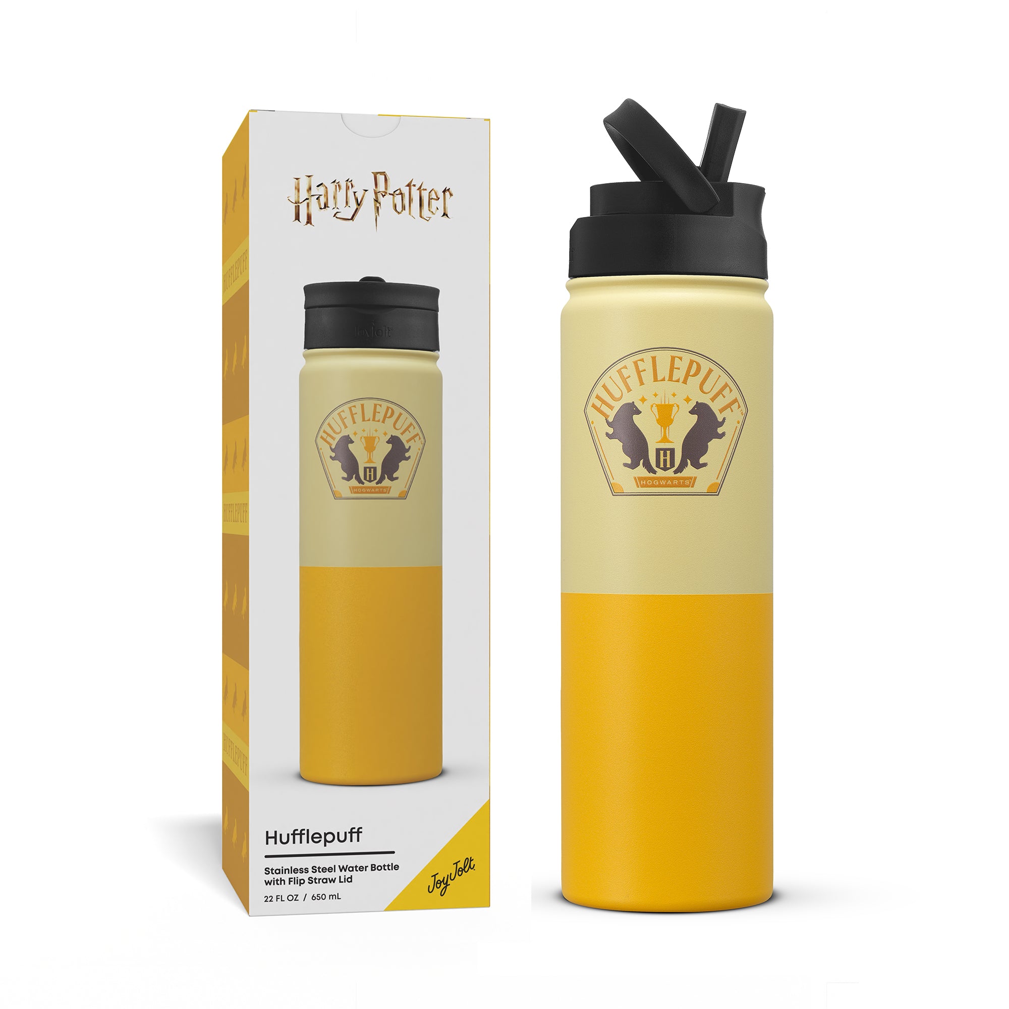 joyjolt-harry-potter-hufflepuff-stainless-steel-water-bottle-22-oz image 8