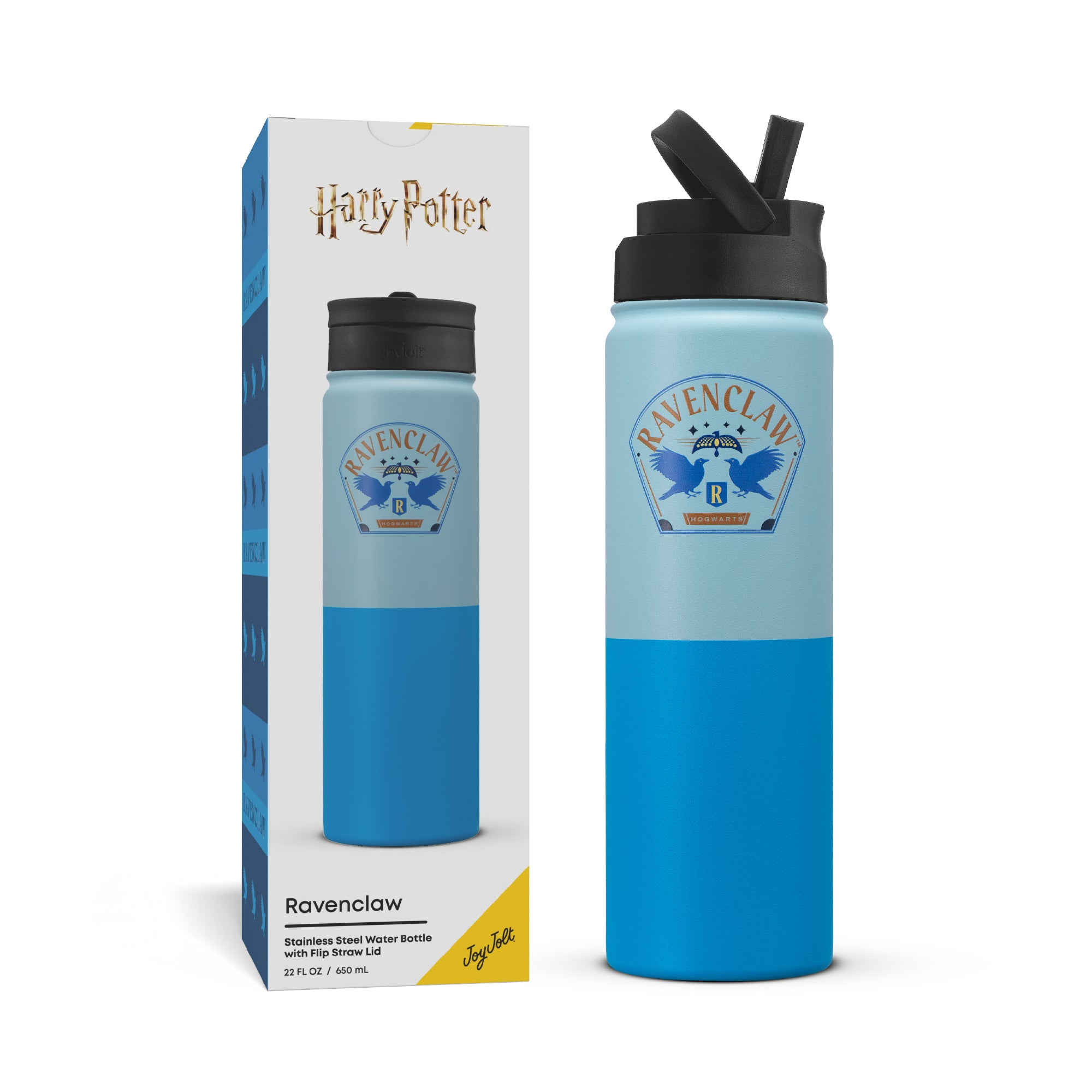 joyjolt-harry-potter-ravenclaw-stainless-steel-water-bottle-22-oz image 8