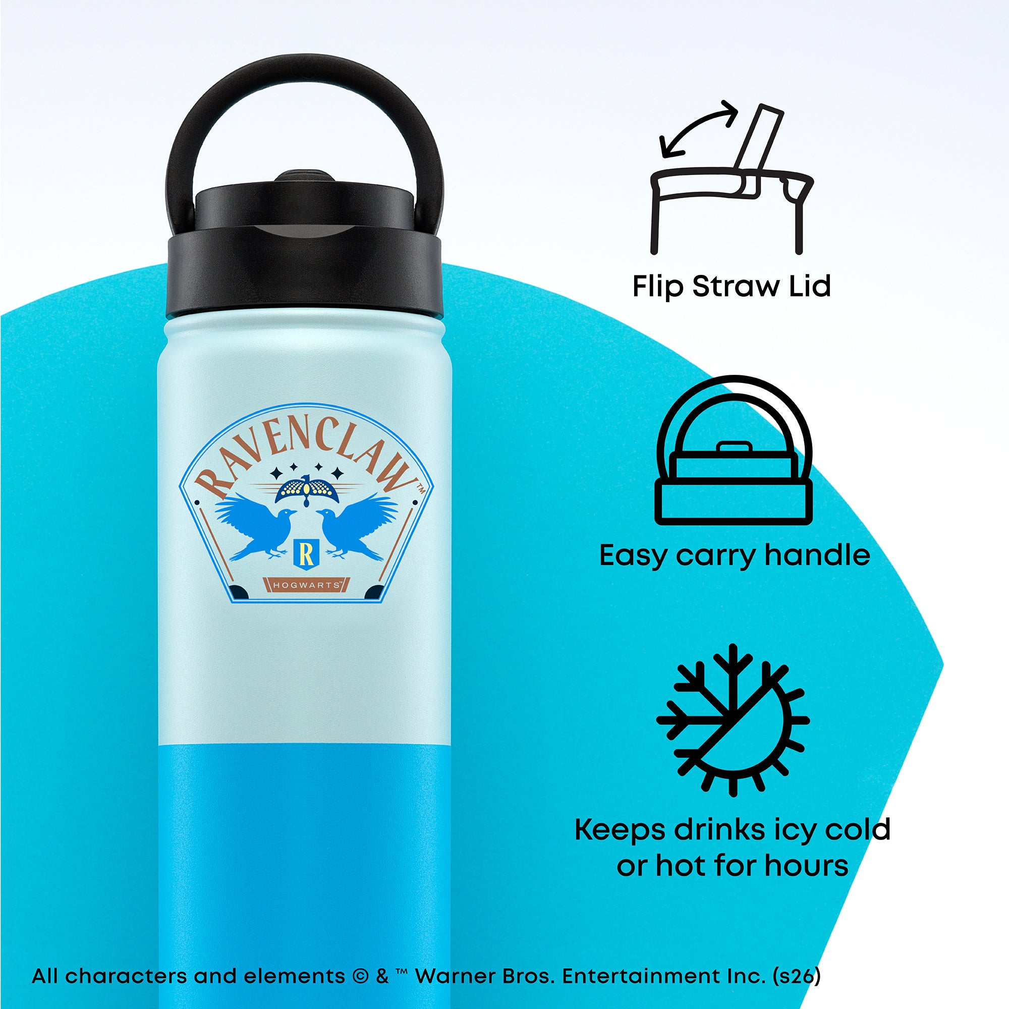 joyjolt-harry-potter-ravenclaw-stainless-steel-water-bottle-22-oz image 4