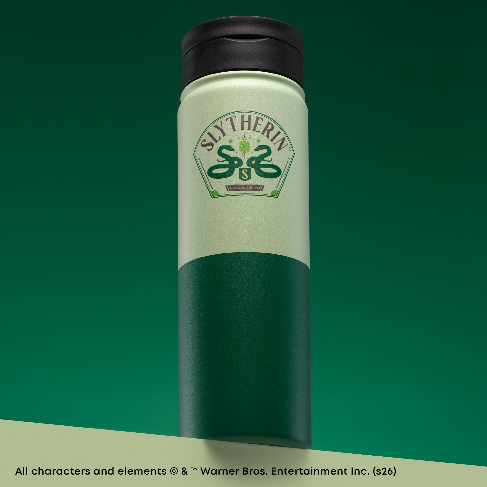 joyjolt-harry-potter-slytherin-stainless-steel-water-bottle-22-oz image 2