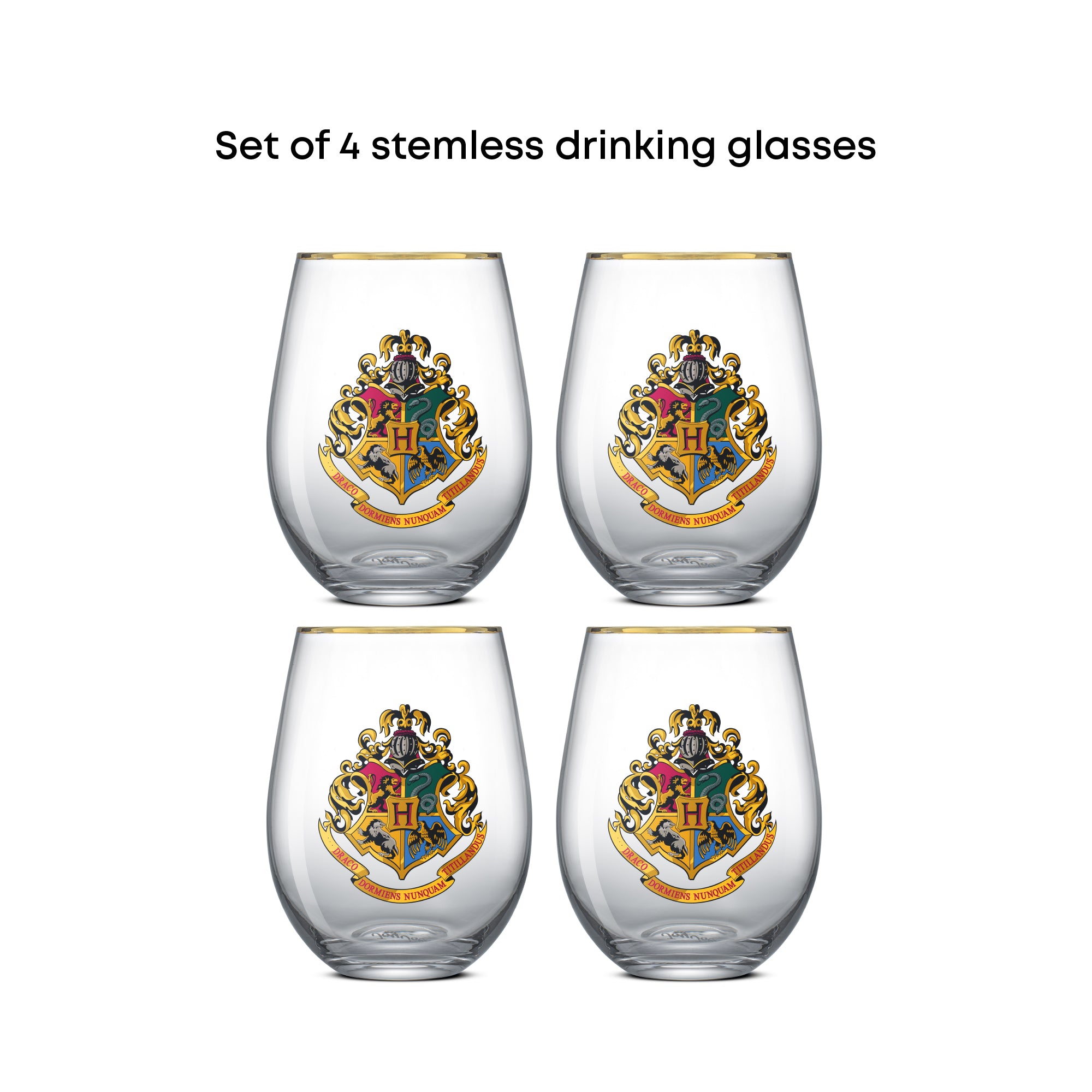 joyjolt-harry-potter-hogwarts-heritage-stemless-drinking-glasses-set-of-4-19oz image 5